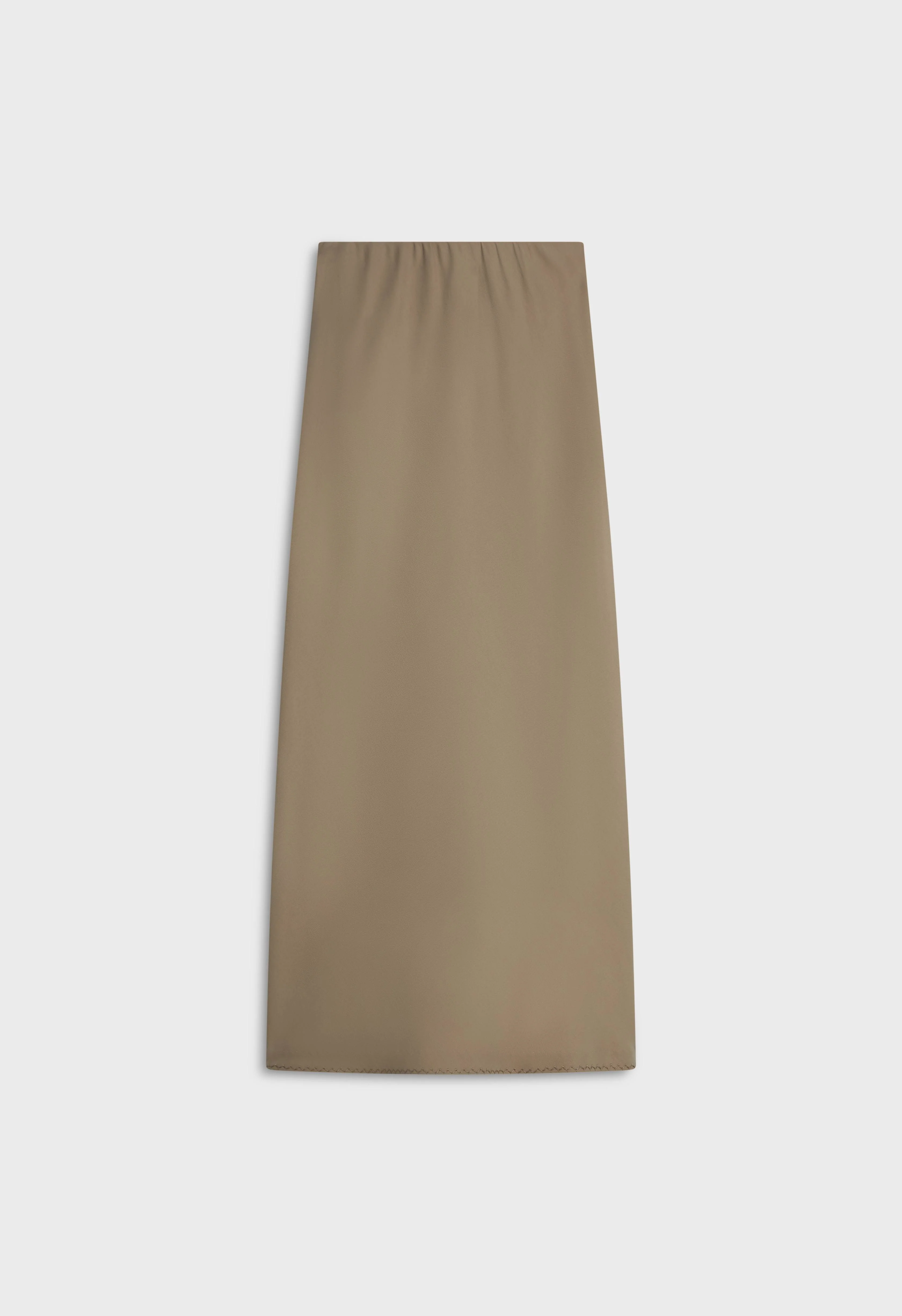 Soft Woven Tailored Skirt | Desert Brown - Image 3