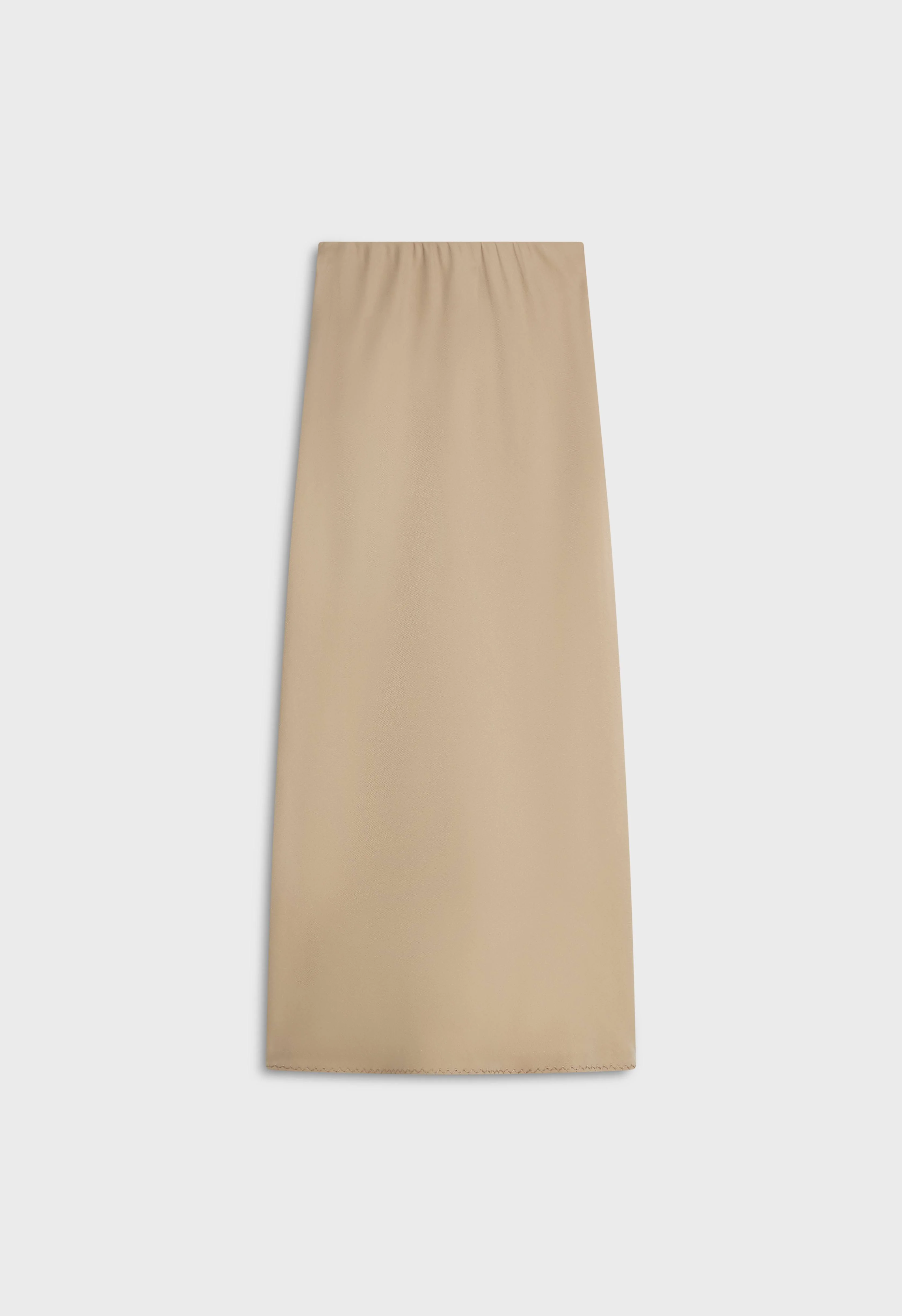 Soft Woven Tailored Skirt | Mocha - Image 3