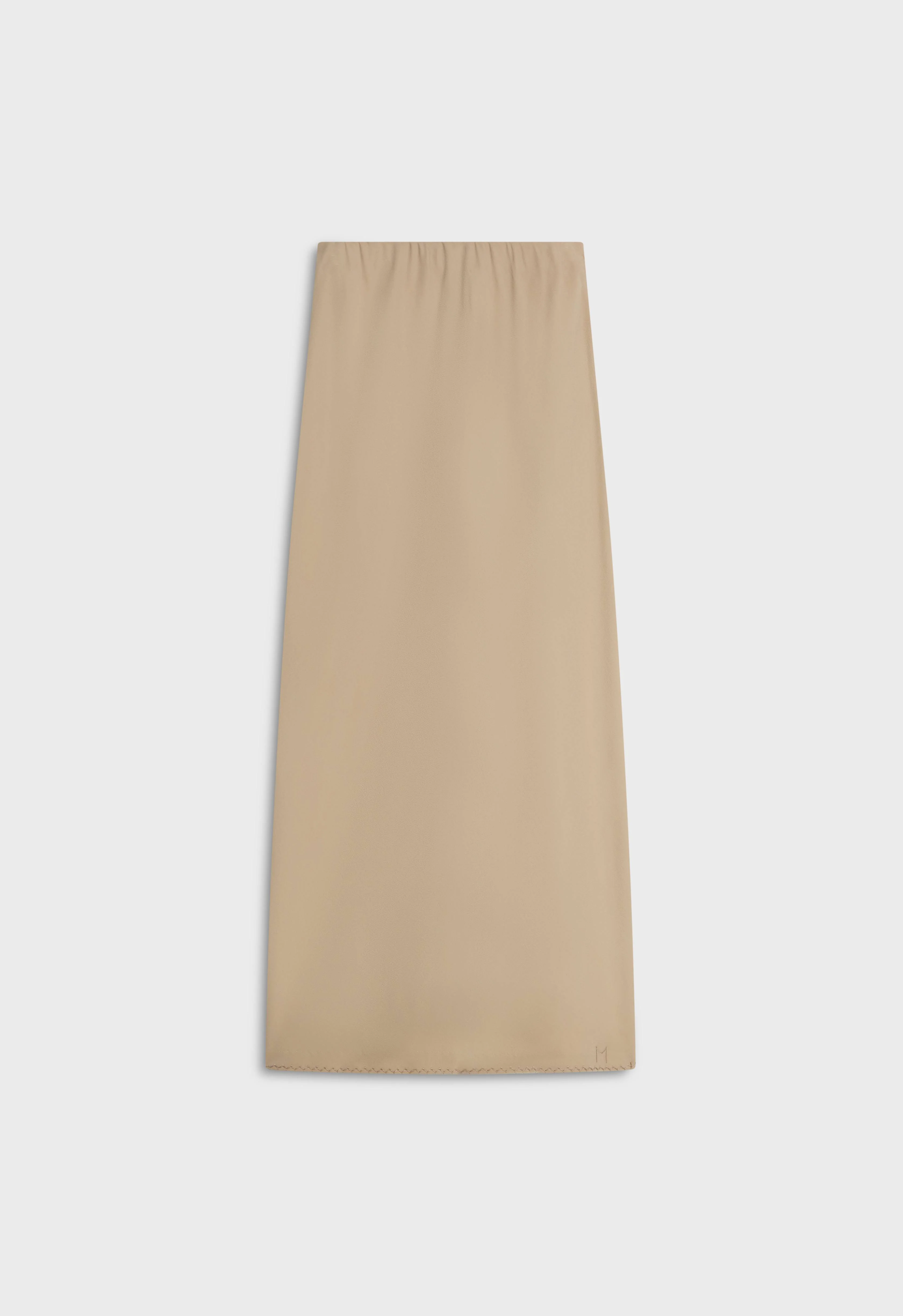 Soft Woven Tailored Skirt | Mocha - Image 4