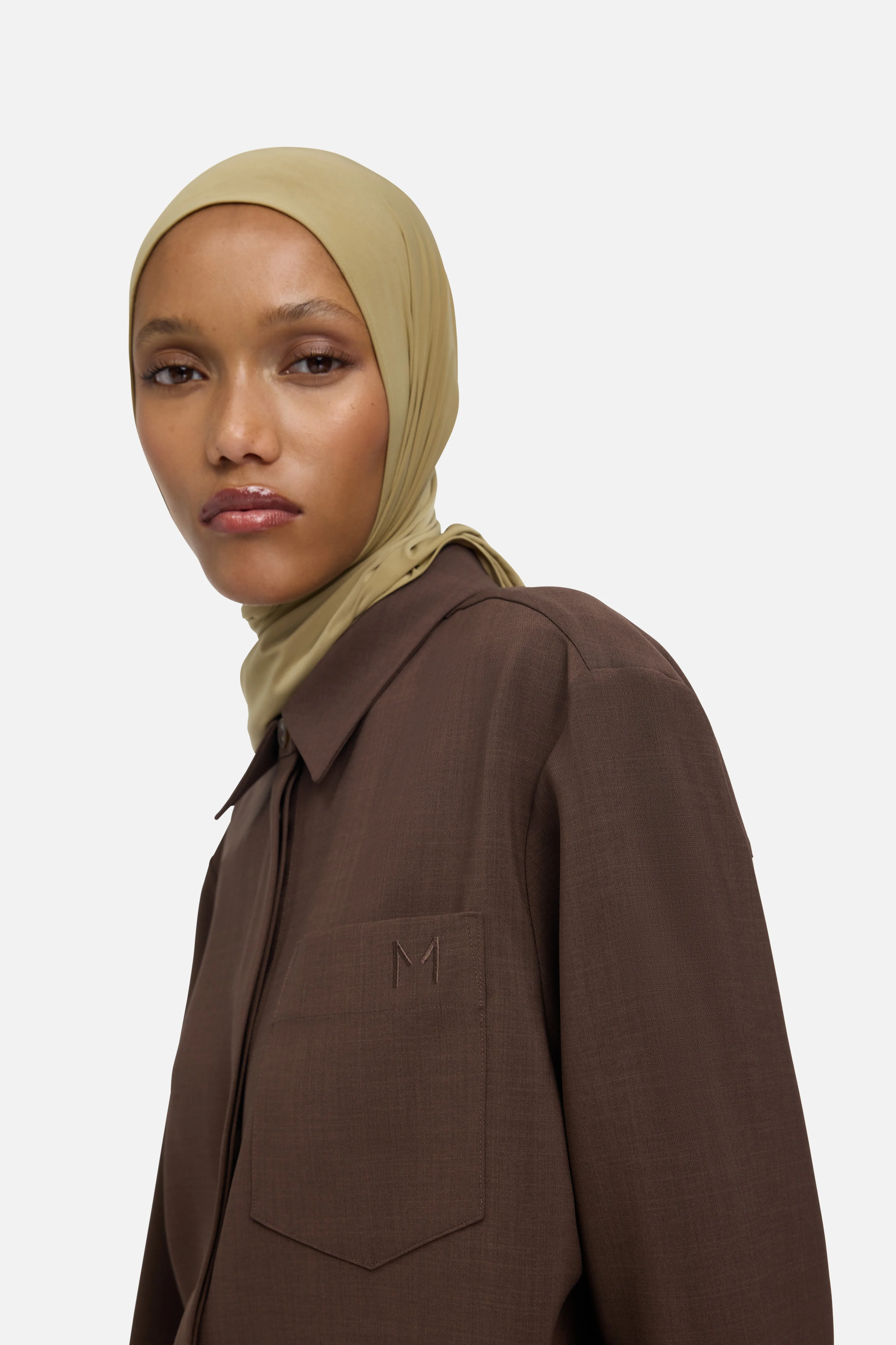 Straight Shirt | Dark Brown - Image 4