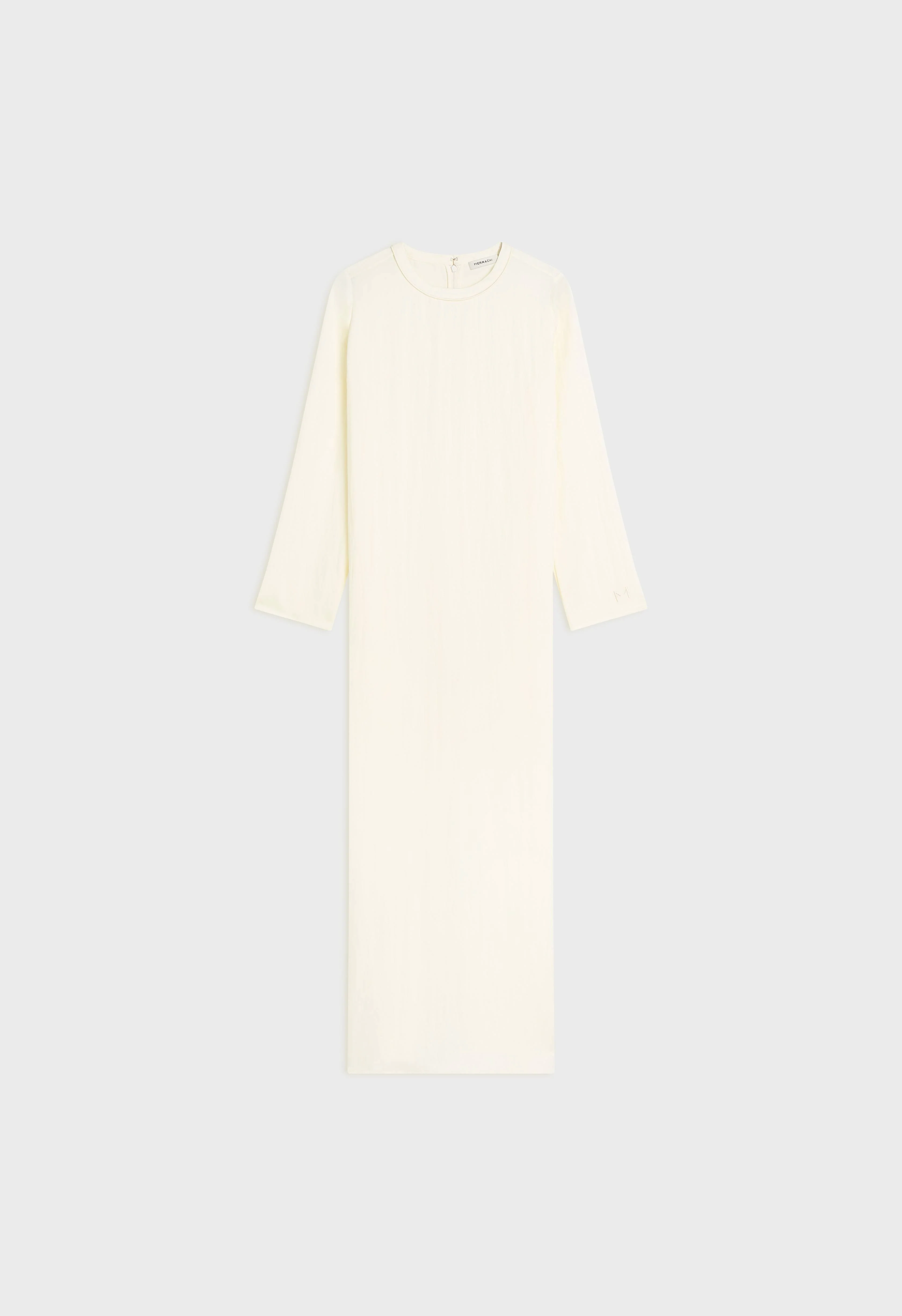 Structured Tailored Dress | Off White - Image 4