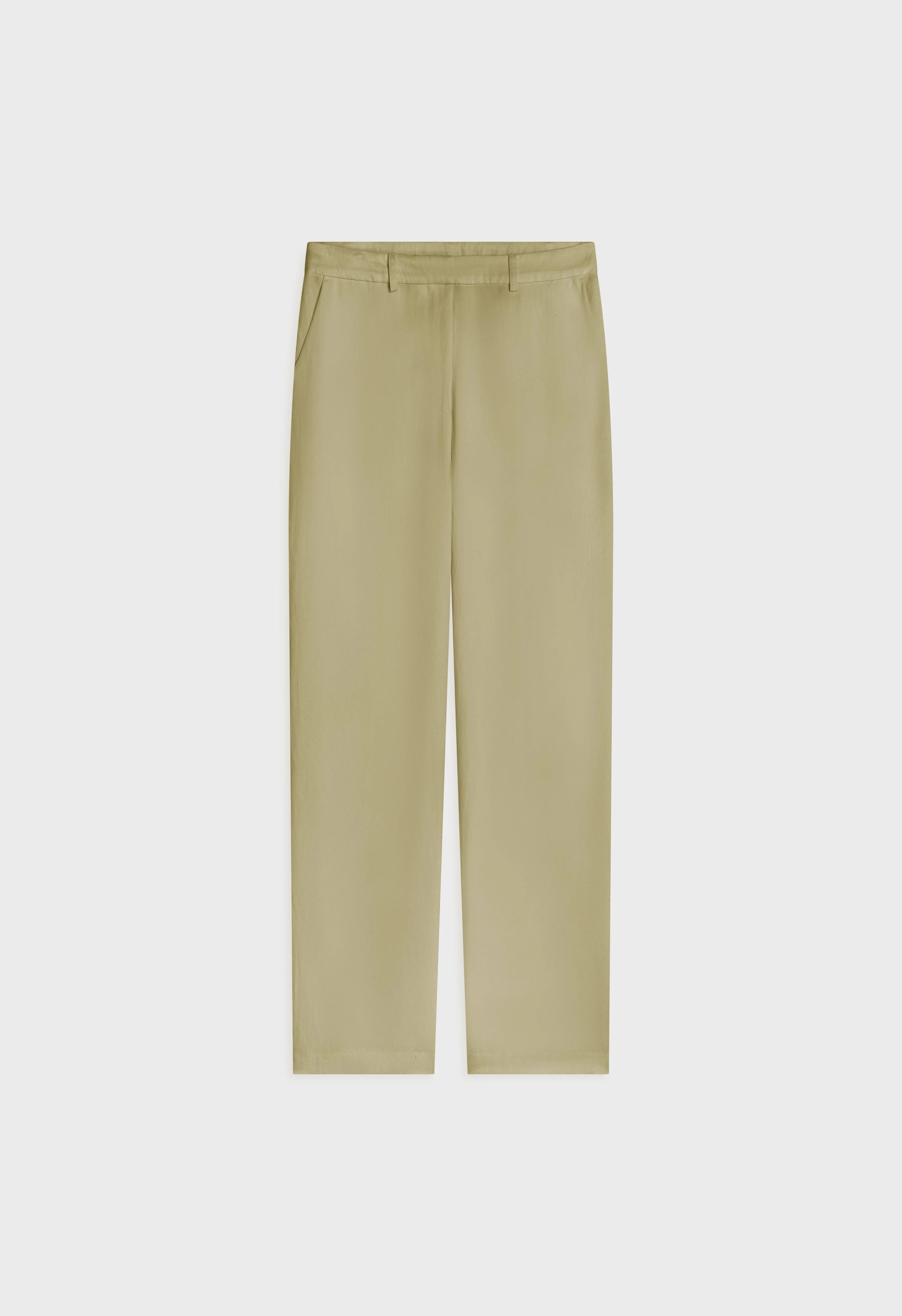 Structured Tailored Pants | Grey Green - Image 3