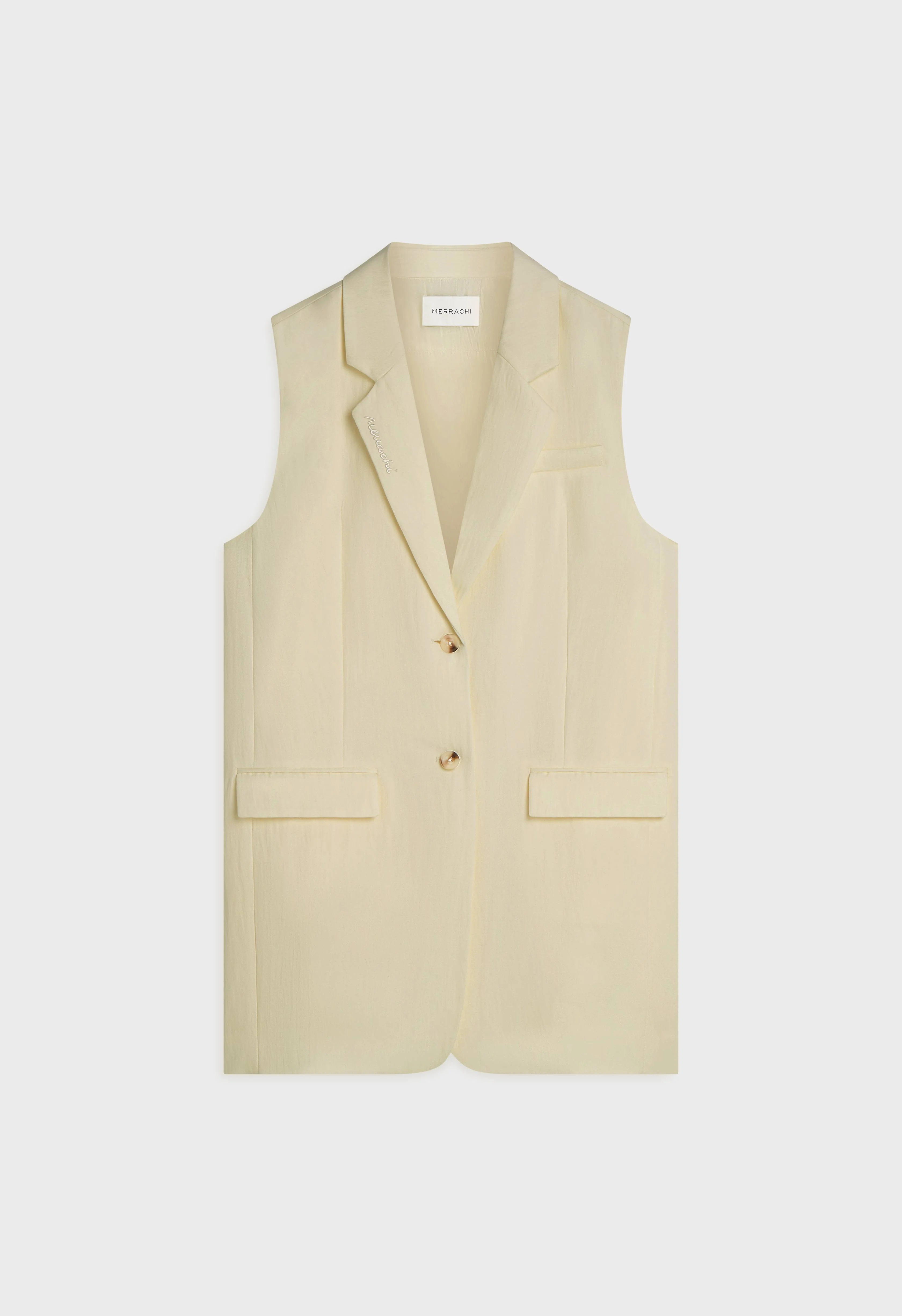 Structured Vest | Brown Rice - Image 3