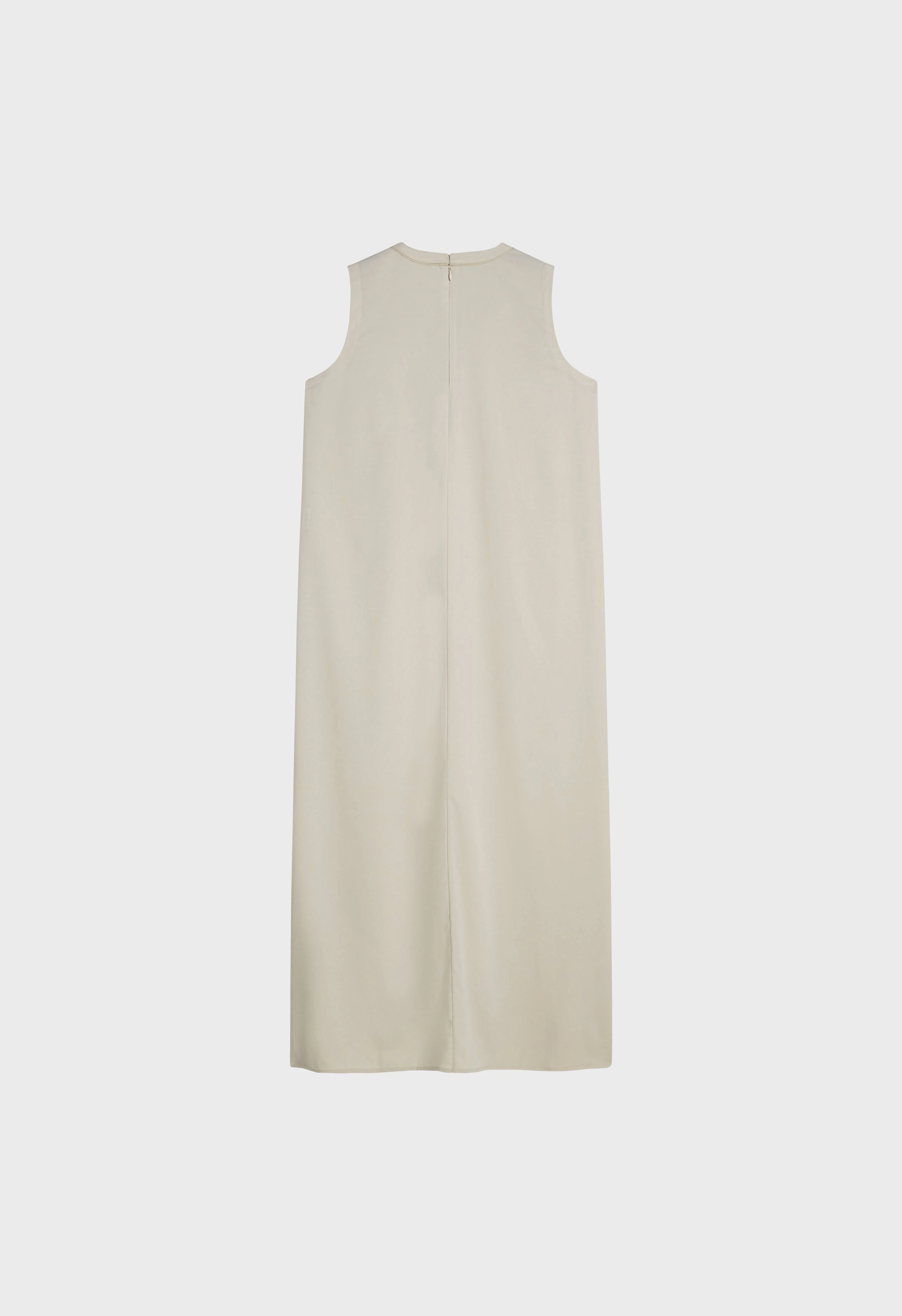 Summer Sleeveless Dress | Moon Grey - Image 3