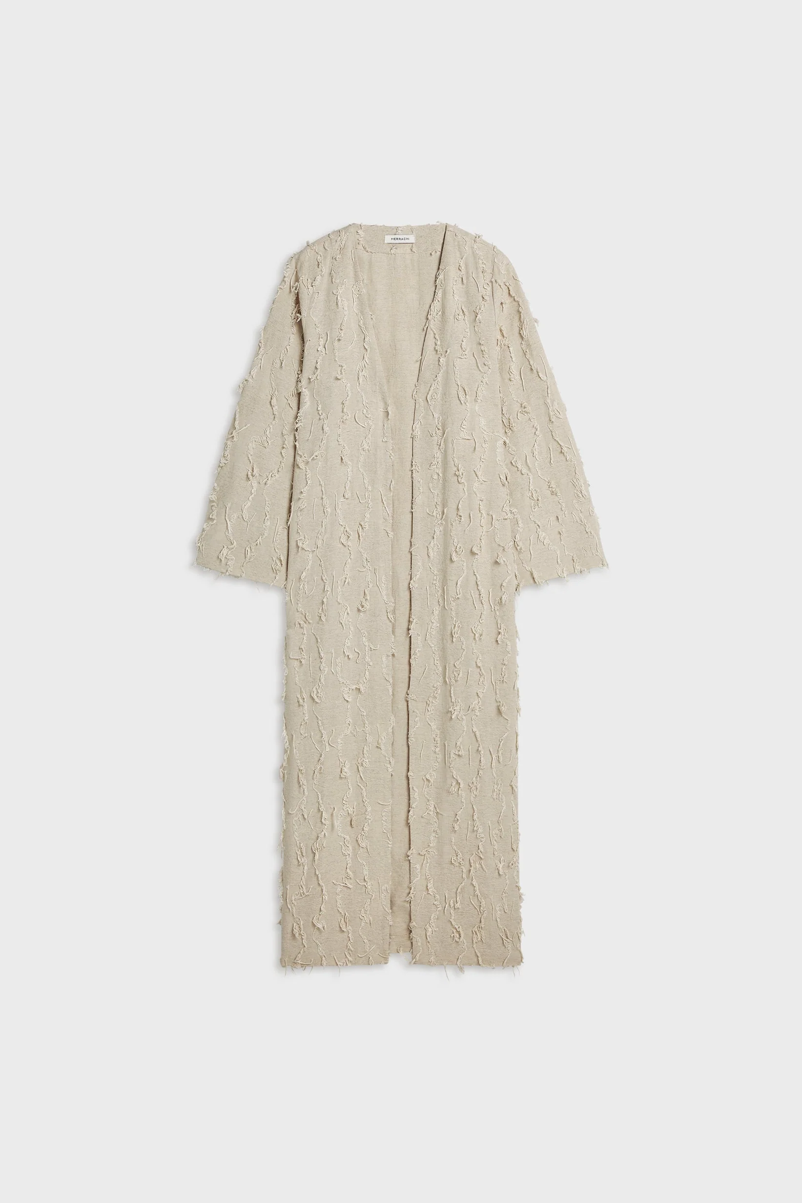 Summer Fil Coupé Abaya | Natural - Image 4