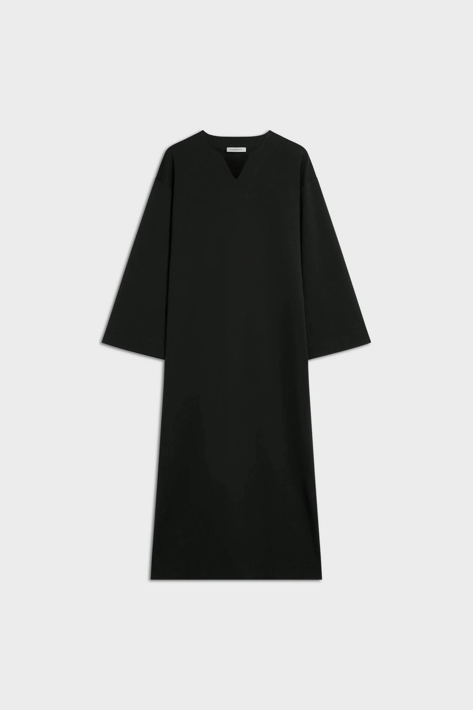 Summer Jersey Kaftan Dress | Black - Image 4