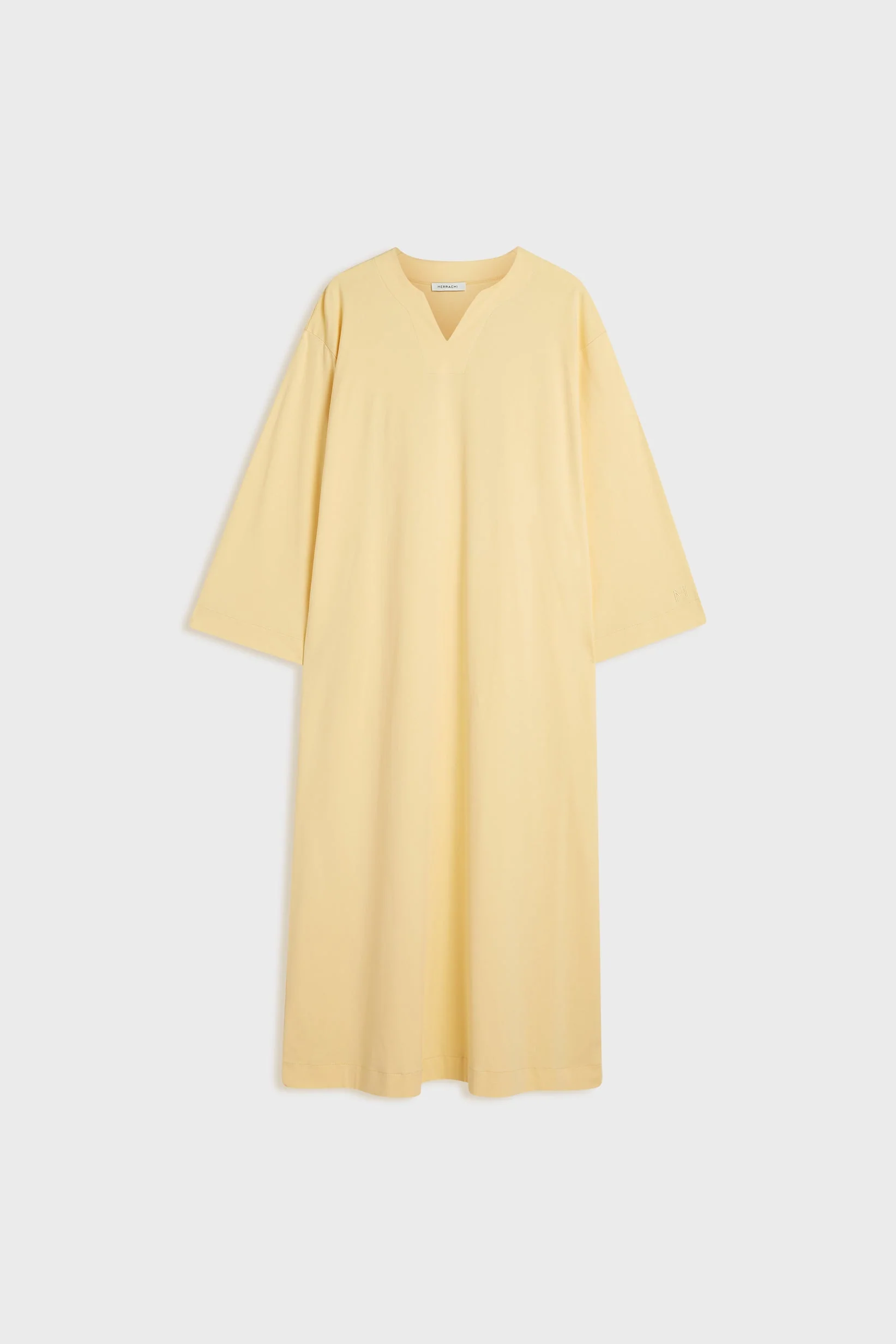Summer Jersey Kaftan Dress | Sunset Yellow - Image 4