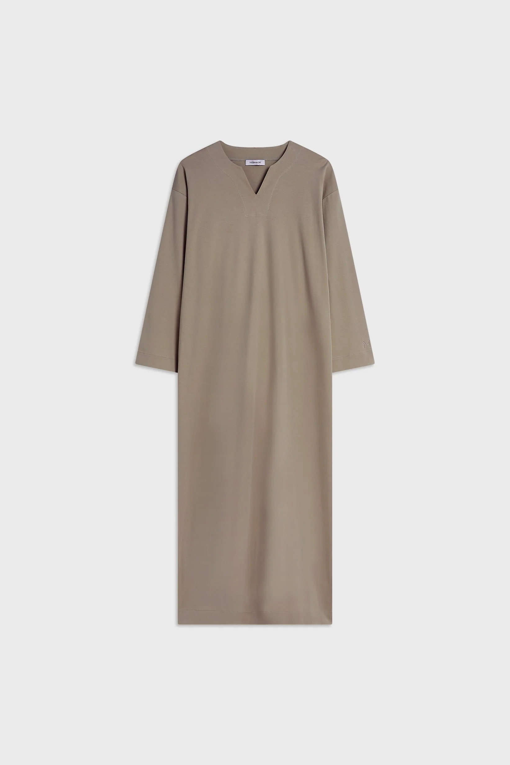 Summer Jersey Kaftan Dress | Taupe - Image 4