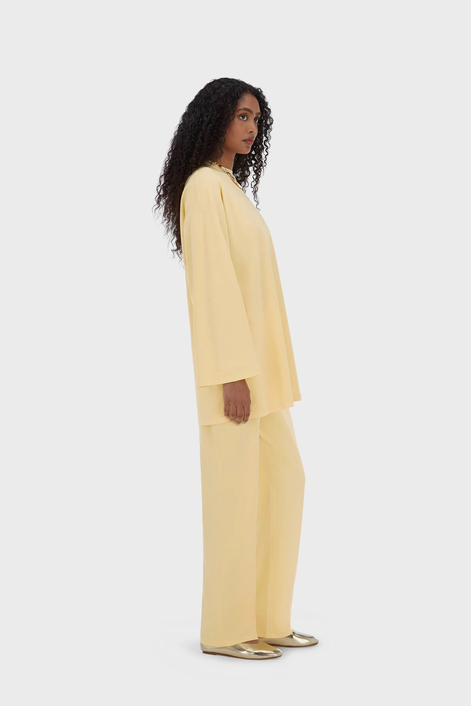Summer Jersey Pants | Sunset Yellow - Image 2
