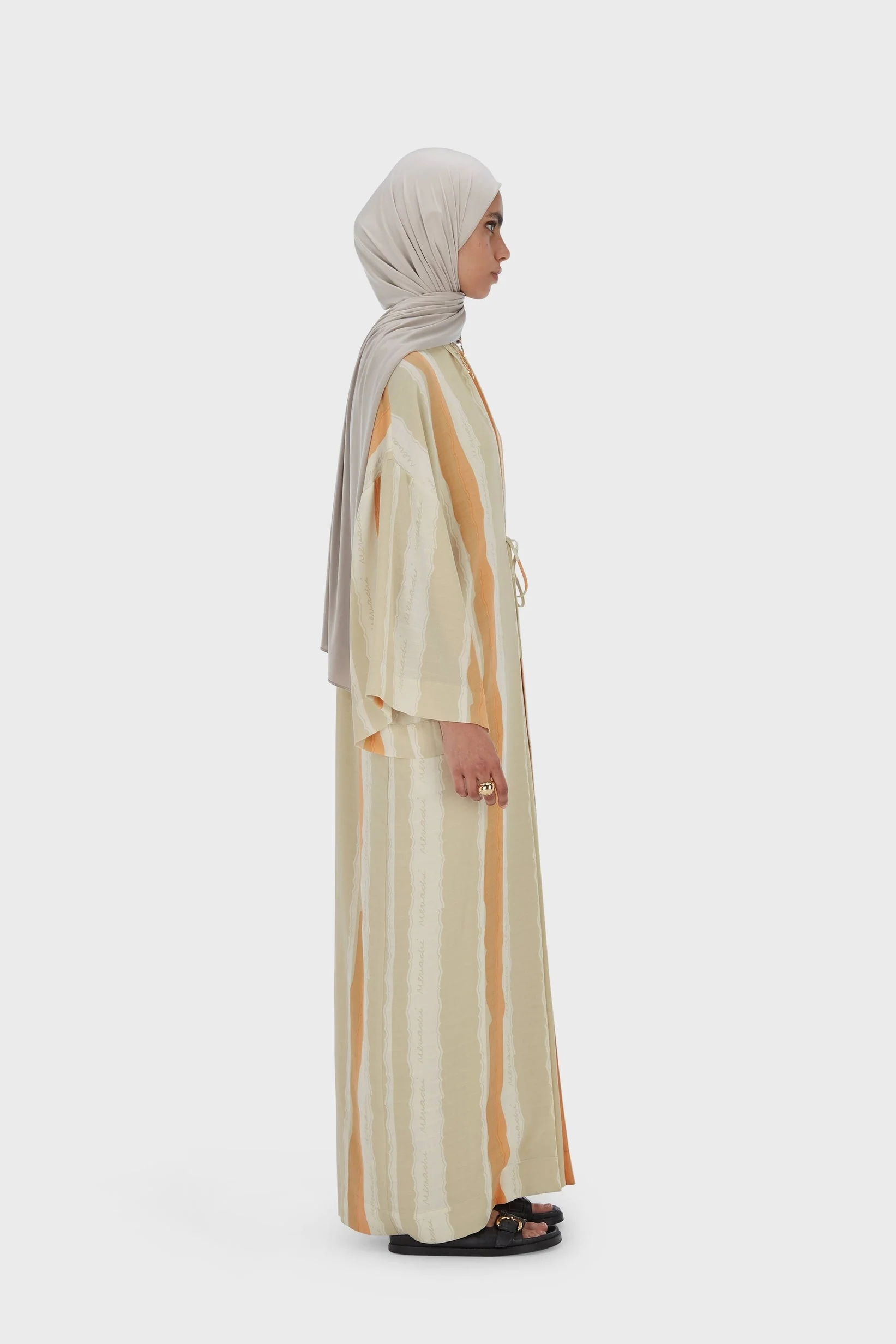 Summer Stripe Abaya | Desert Stripe - Image 2