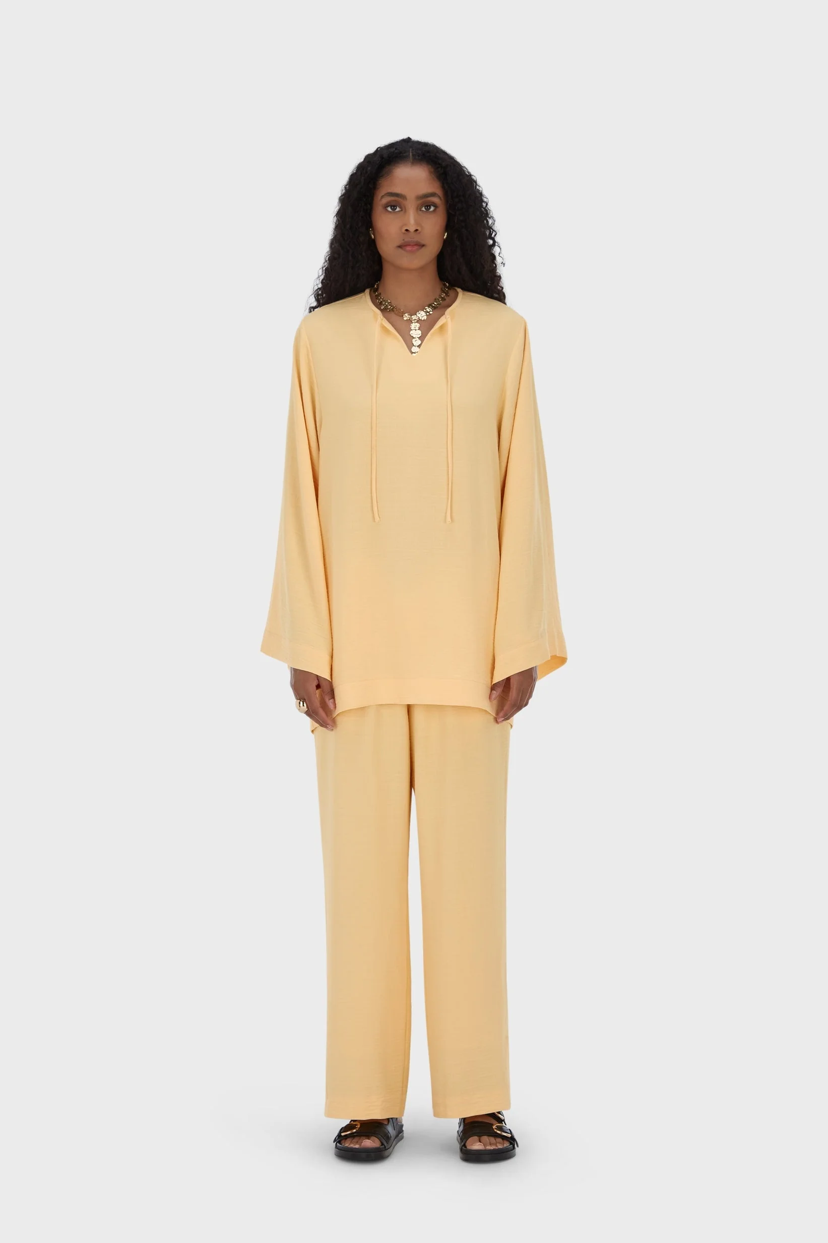 Summer Stripe Top | Sunset Yellow
