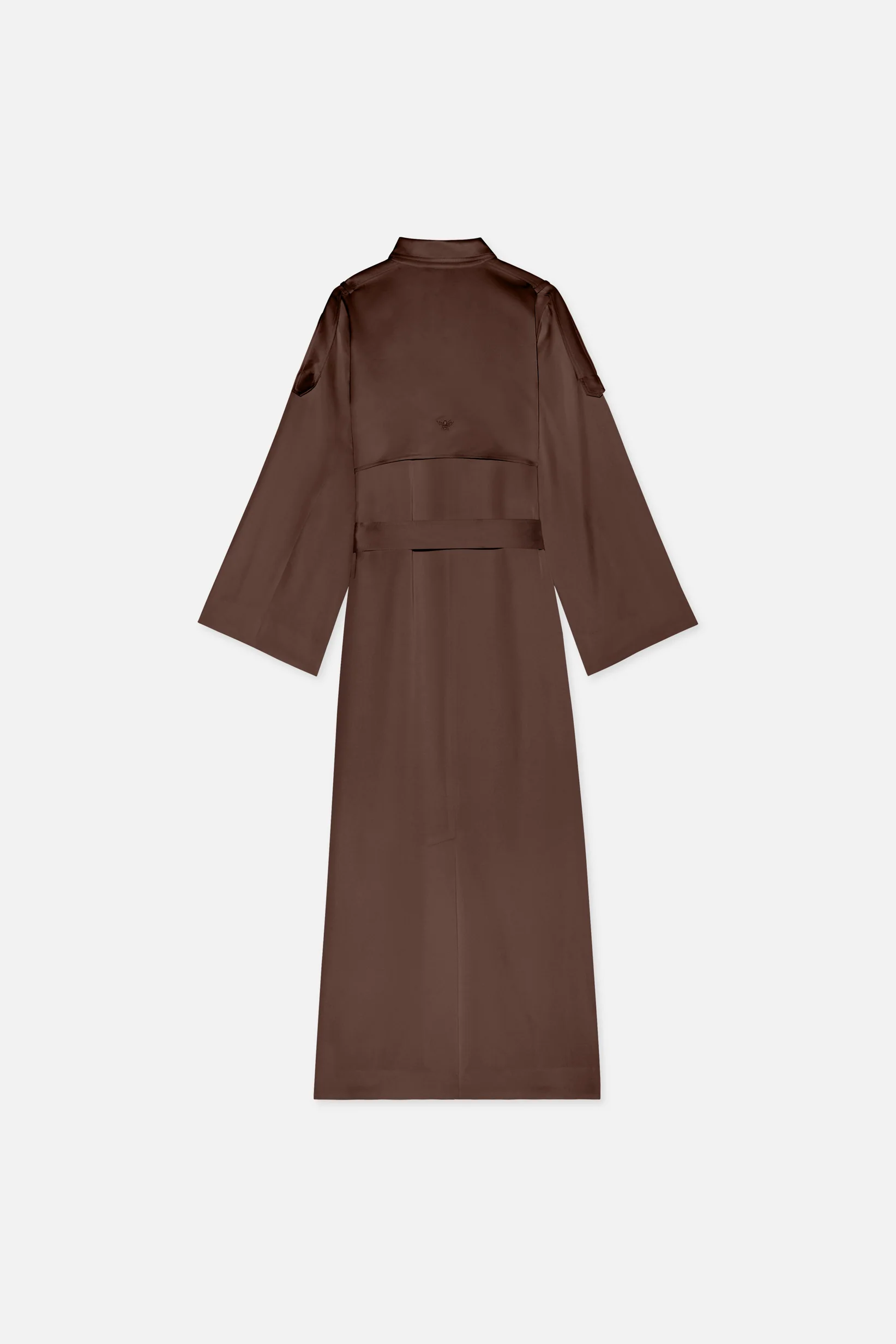 Summer Trench Abaya | Burnt Mocha - Image 6