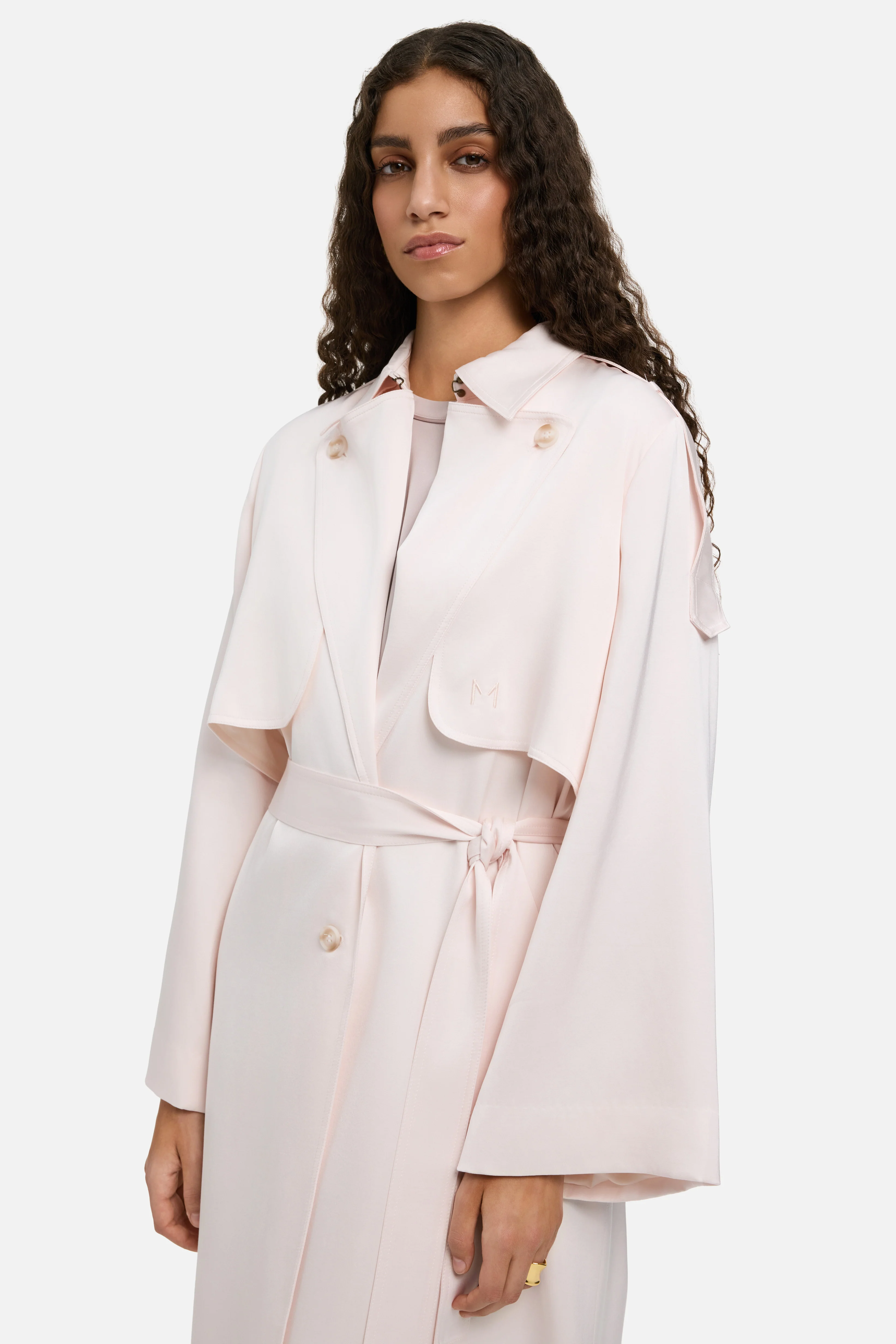 Summer Trench Abaya | Meringue - Image 4