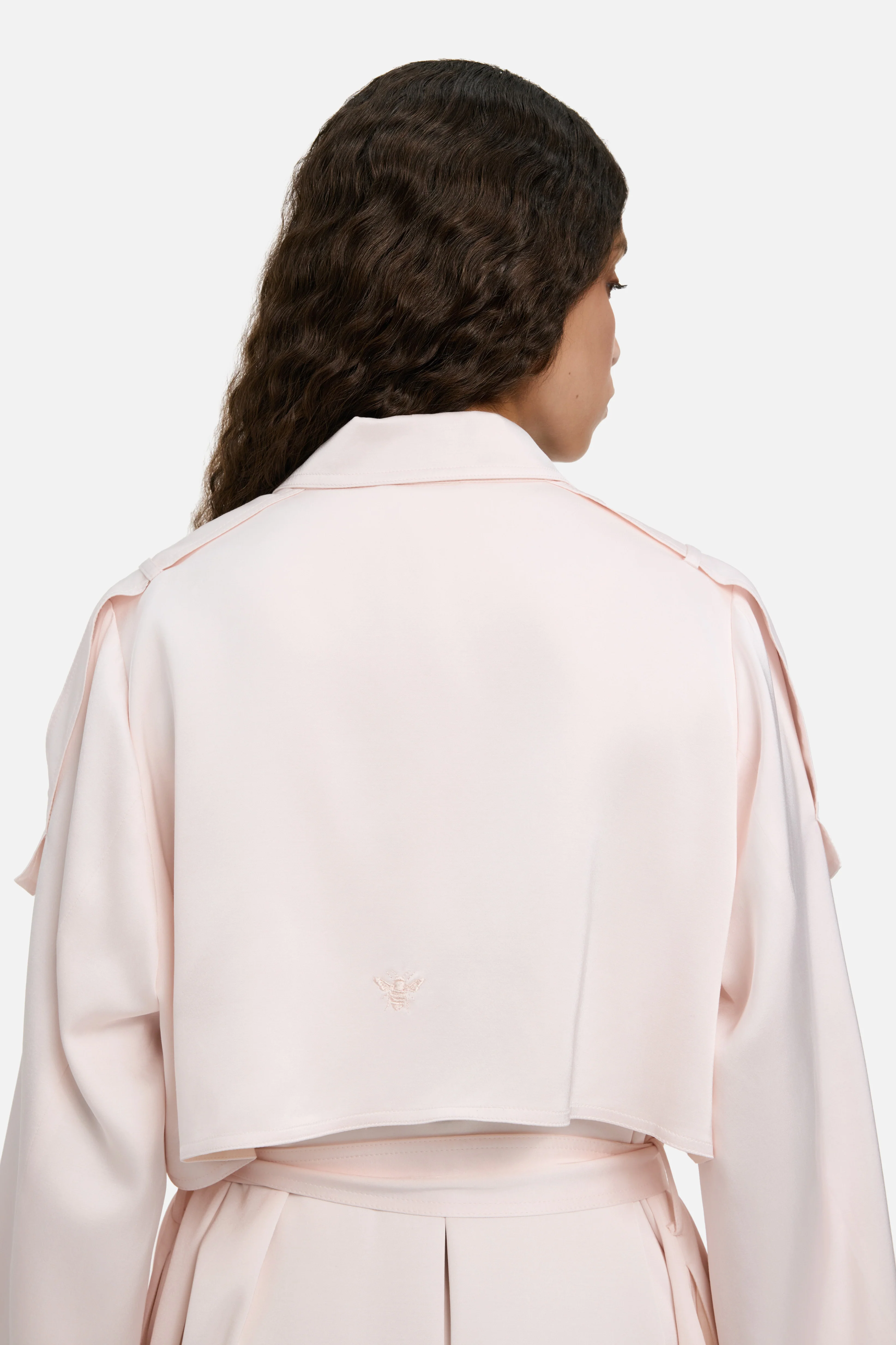 Summer Trench Abaya | Meringue - Image 5