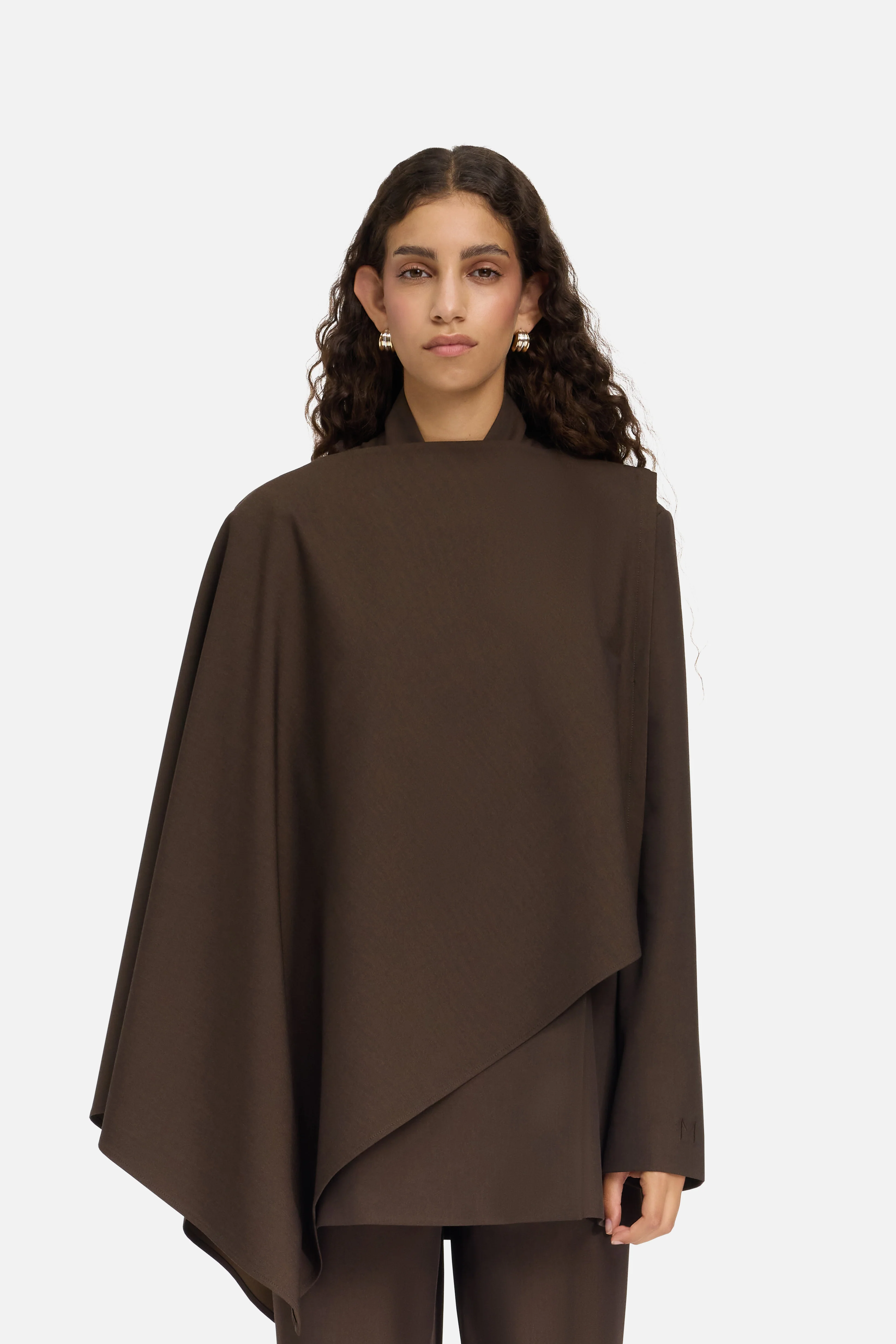 Tailored Cape | Dark Brown - Image 3