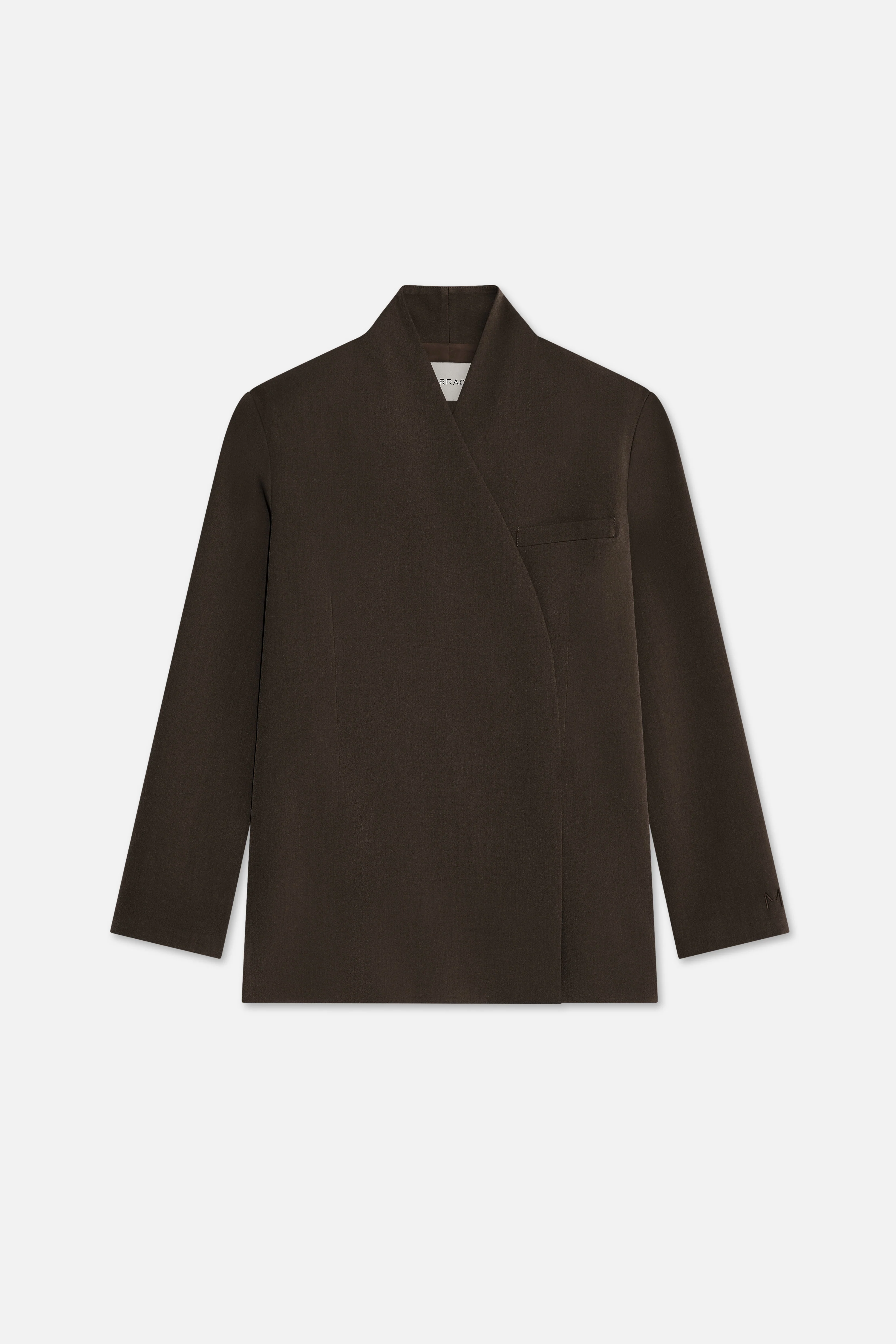 Tailored Oversized Blazer | Dark Brown - Image 5