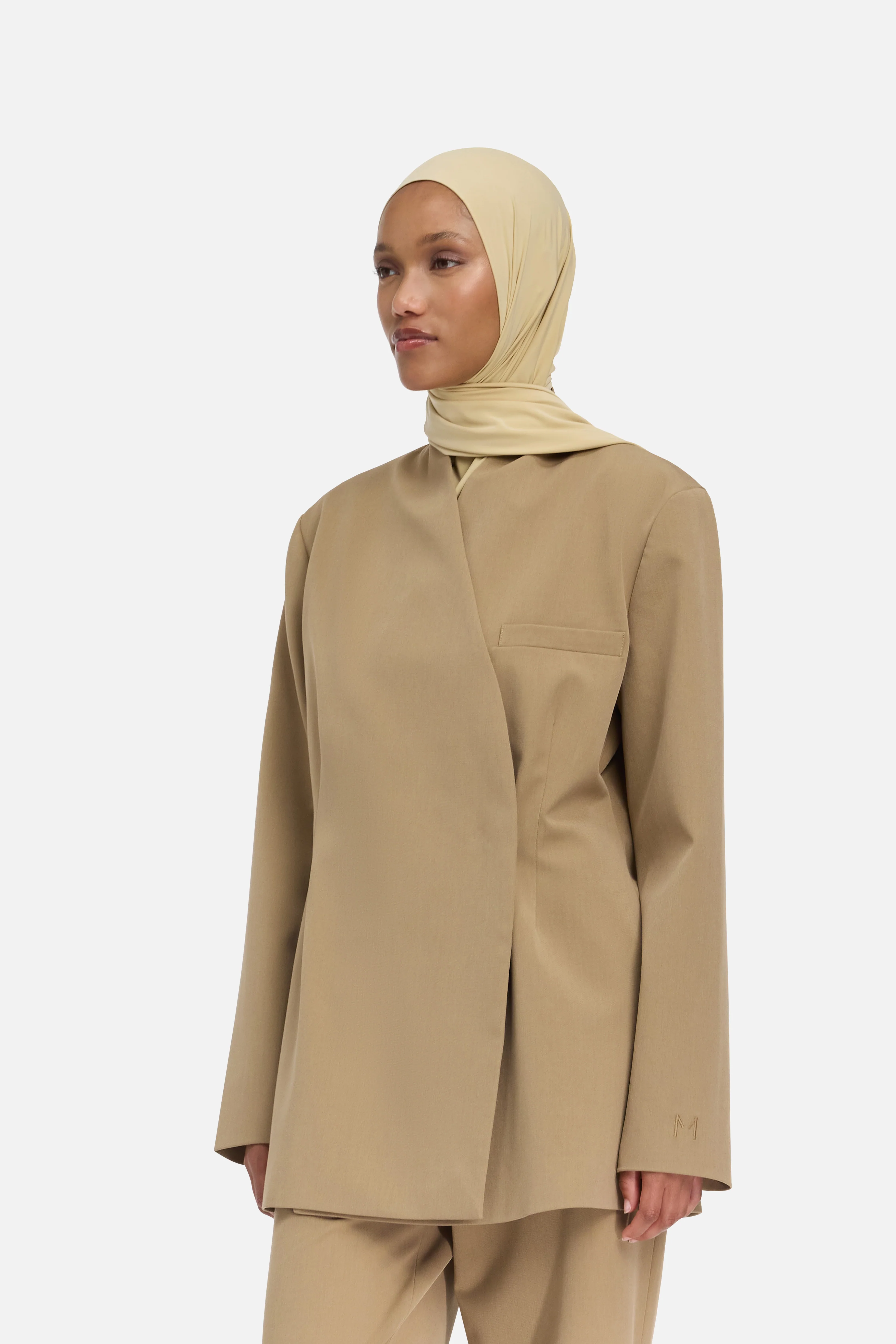 Tailored Oversized Blazer | Walnut - Image 3