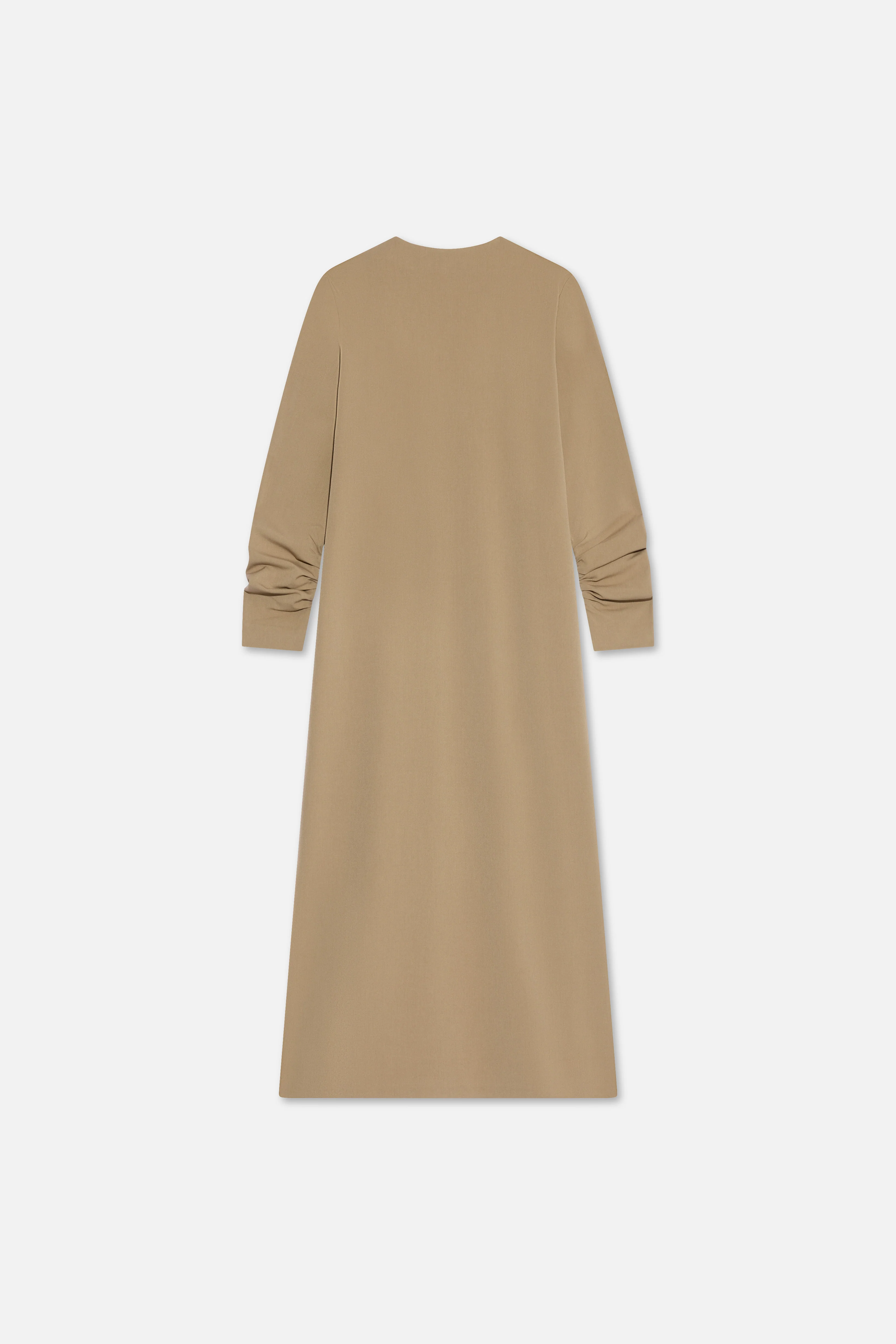 Tailored V-Neck Dress | Walnut - Image 6