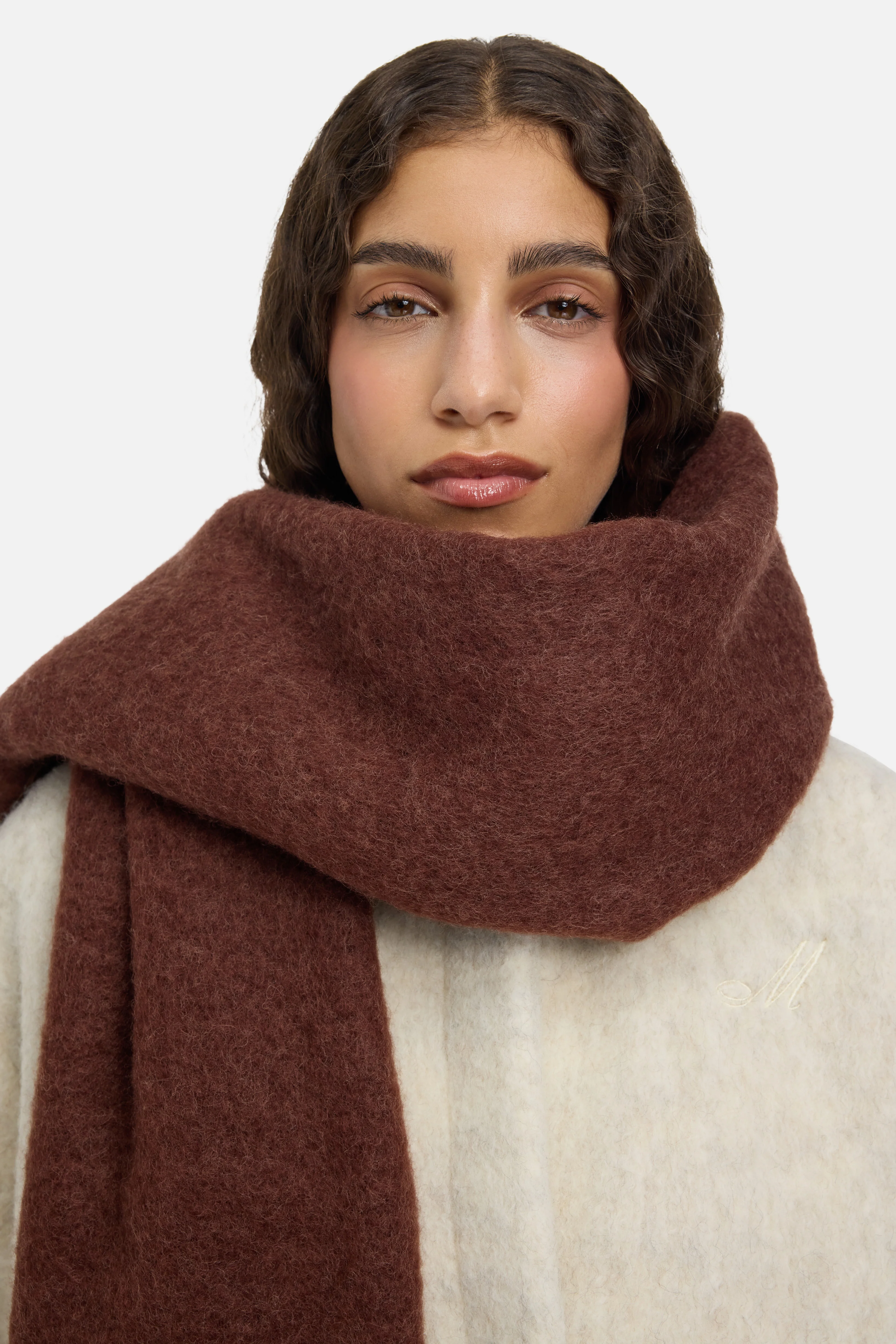 The Brushed Scarf | Dark Cherry - Image 2