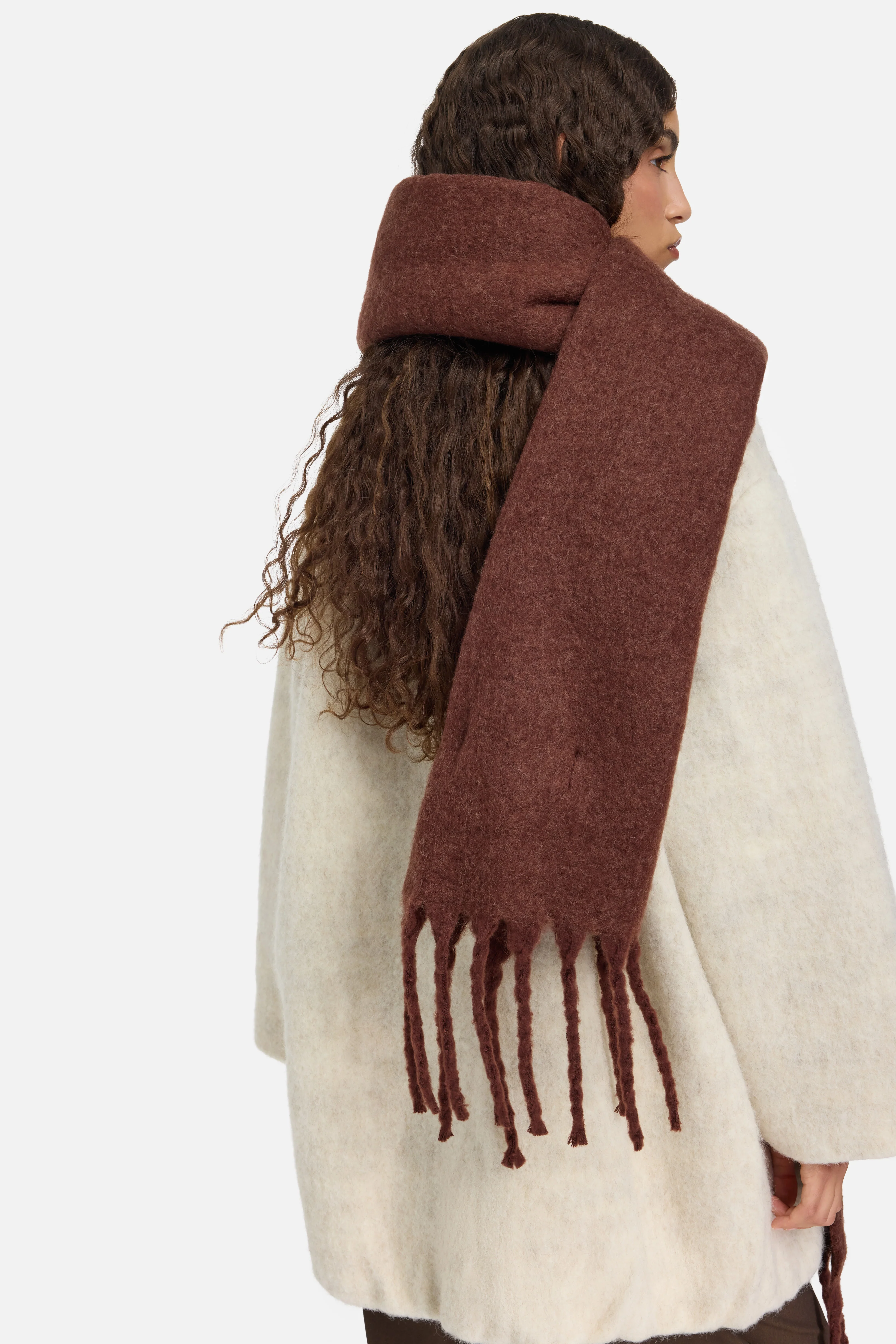The Brushed Scarf | Dark Cherry - Image 3