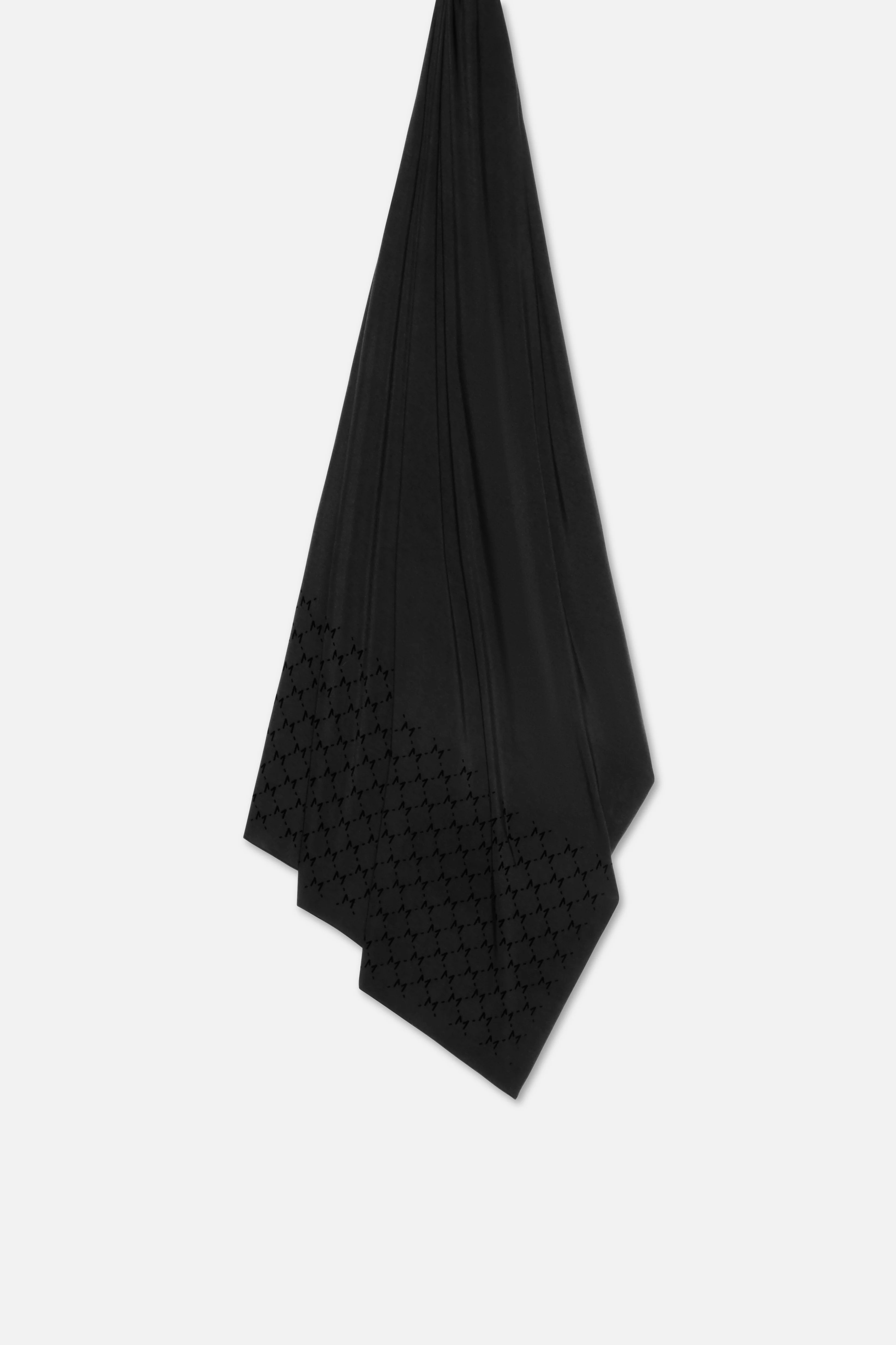 The Monogram Flock Scarf Premium | Black - Image 3