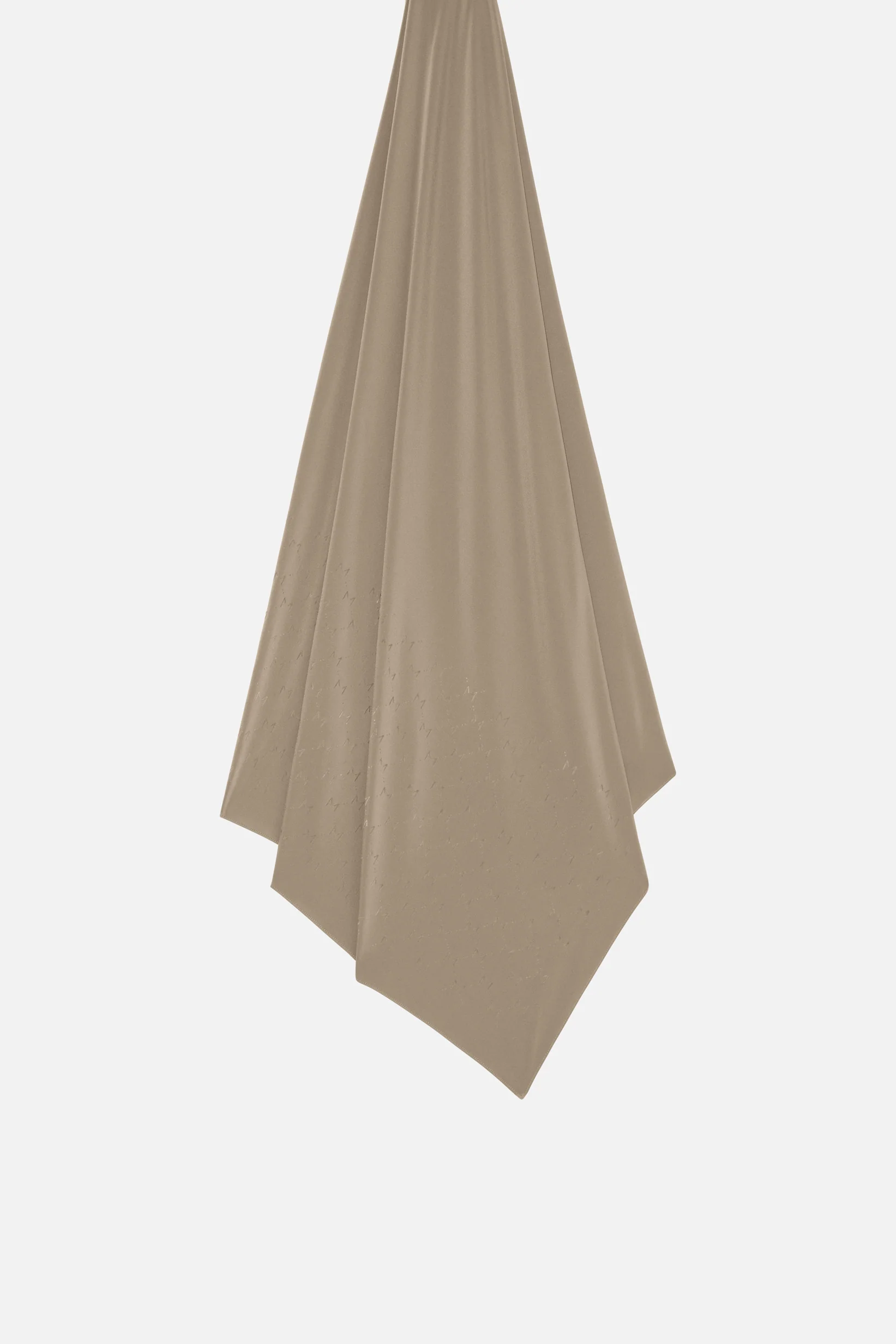 The Monogram Flock Scarf Premium | Taupe - Image 3