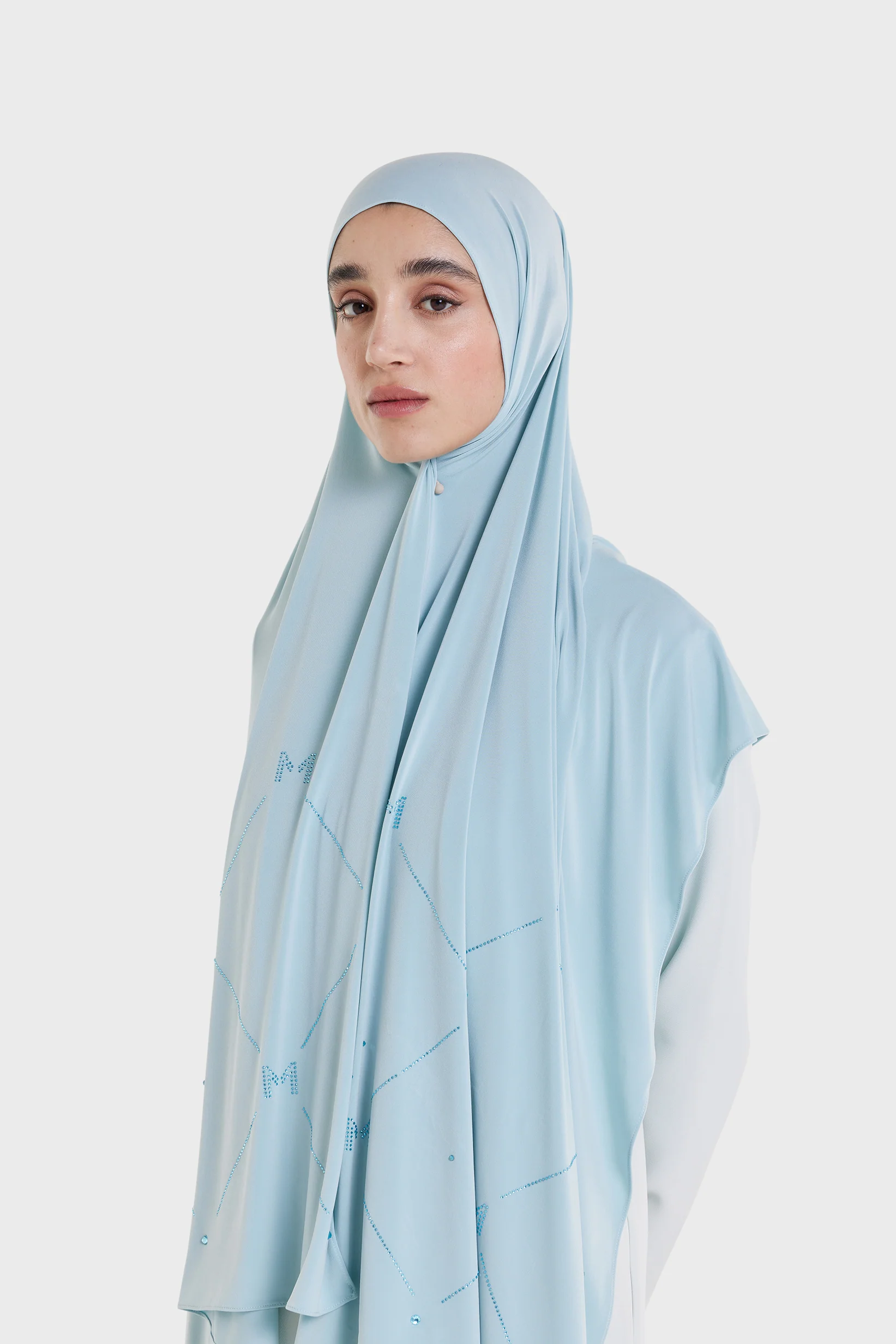 The Pearl Monogram - Premium Jersey | Misty Blue - Image 2