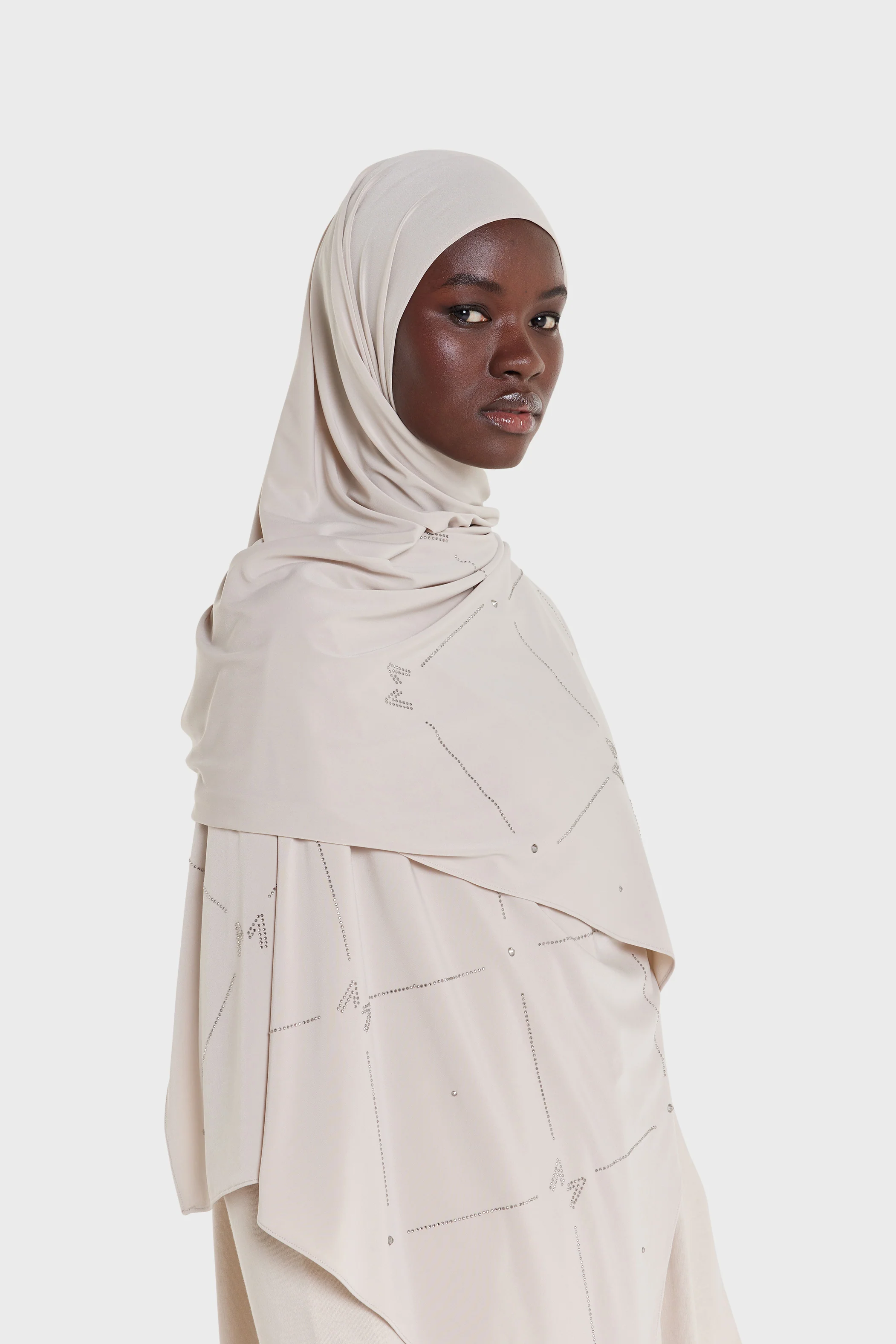 The Pearl Monogram - Premium Jersey | Soft Taupe - Image 2