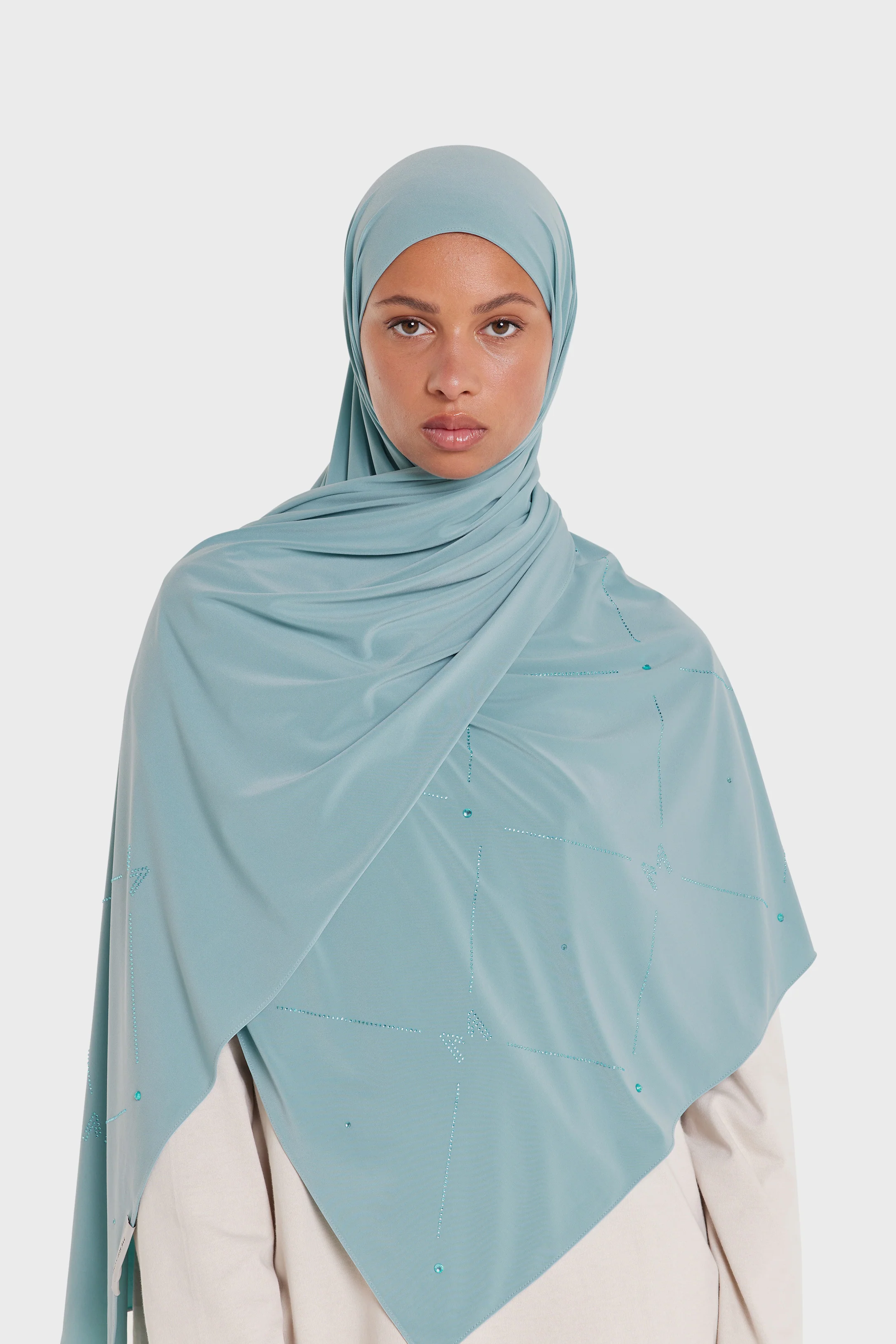 The Pearl Monogram - Premium Jersey | Stone Blue