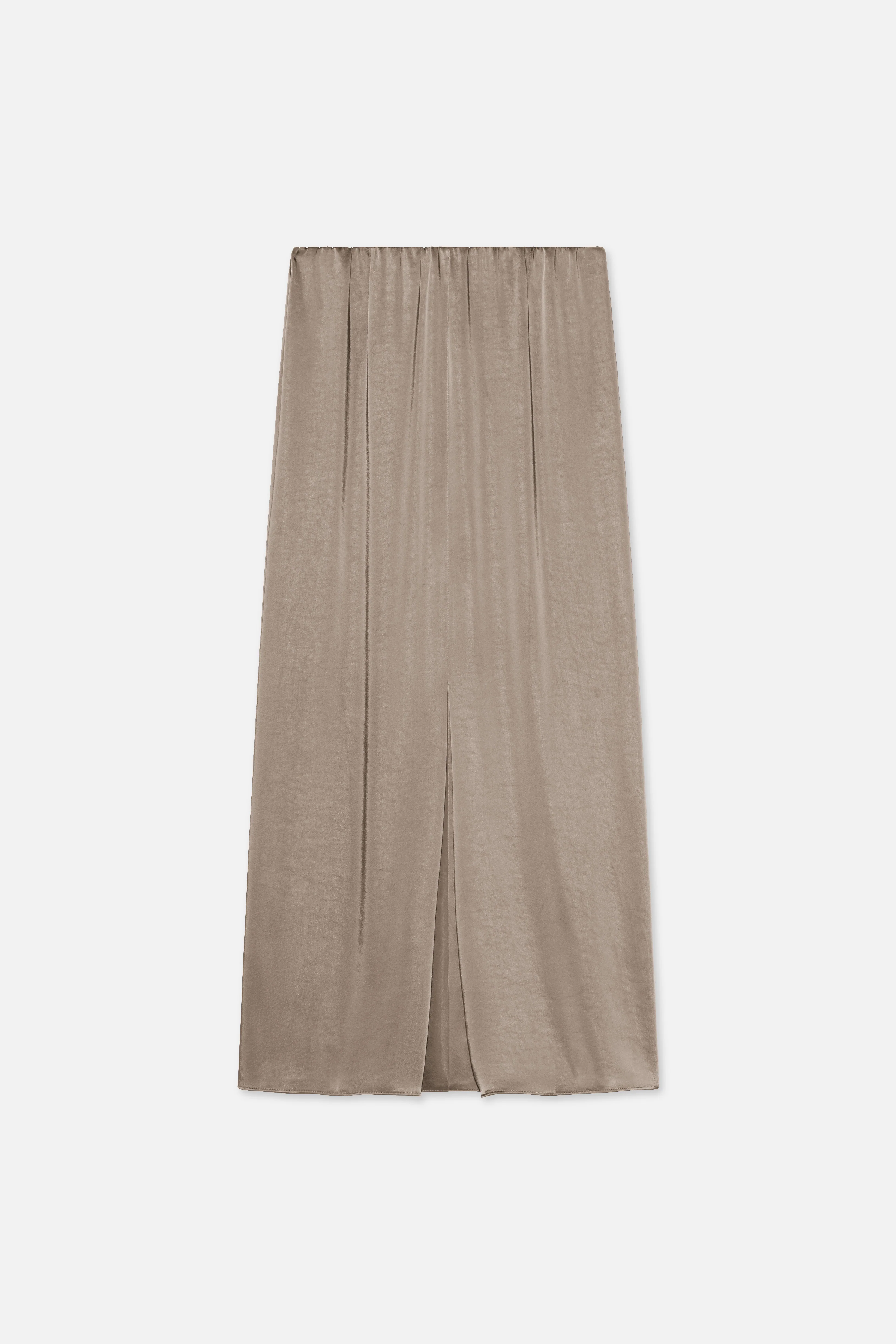 Volume Pleat Skirt | Milky Cacao - Image 5