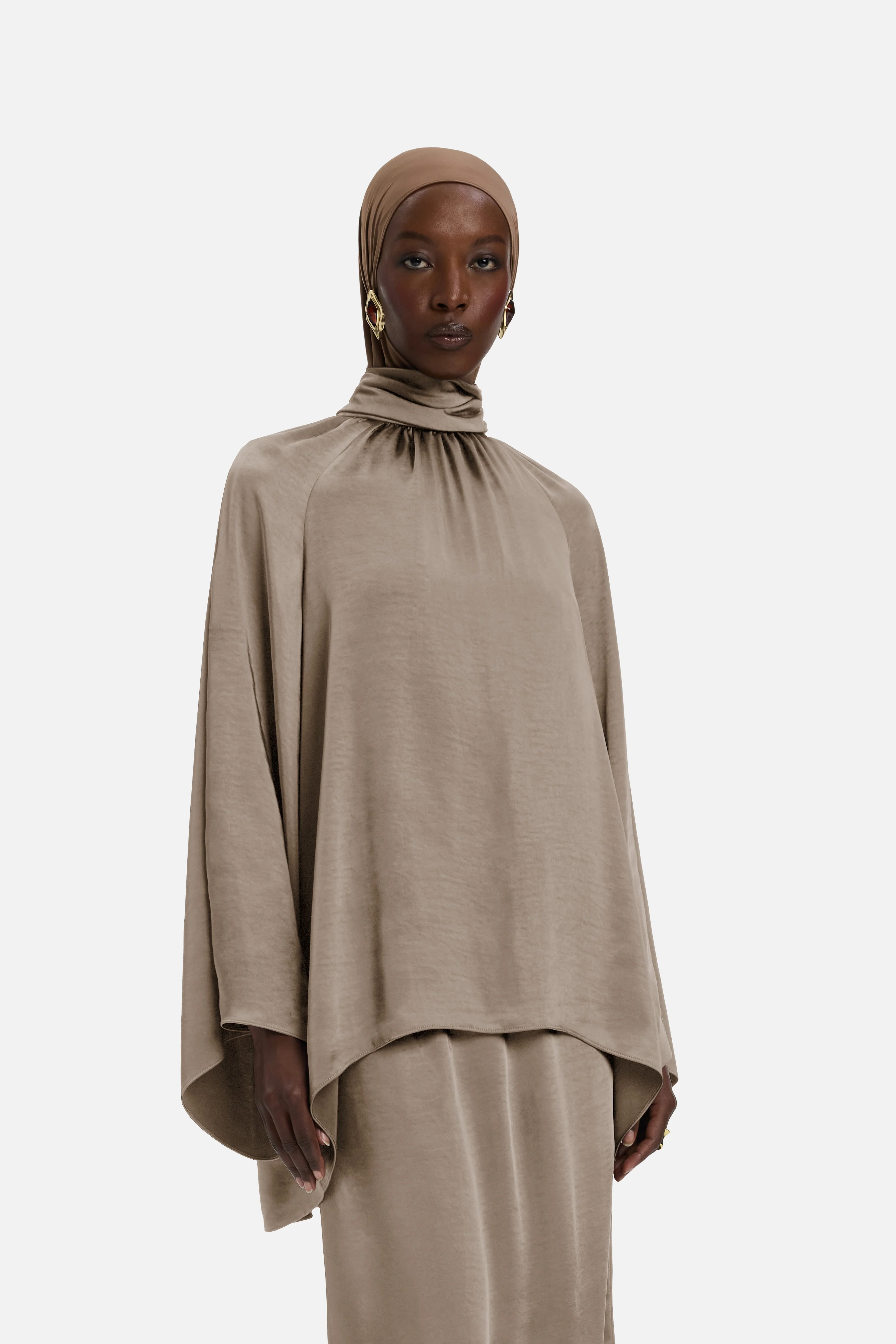 Volume Sleeve Blouse | Milky Cacao - Image 3
