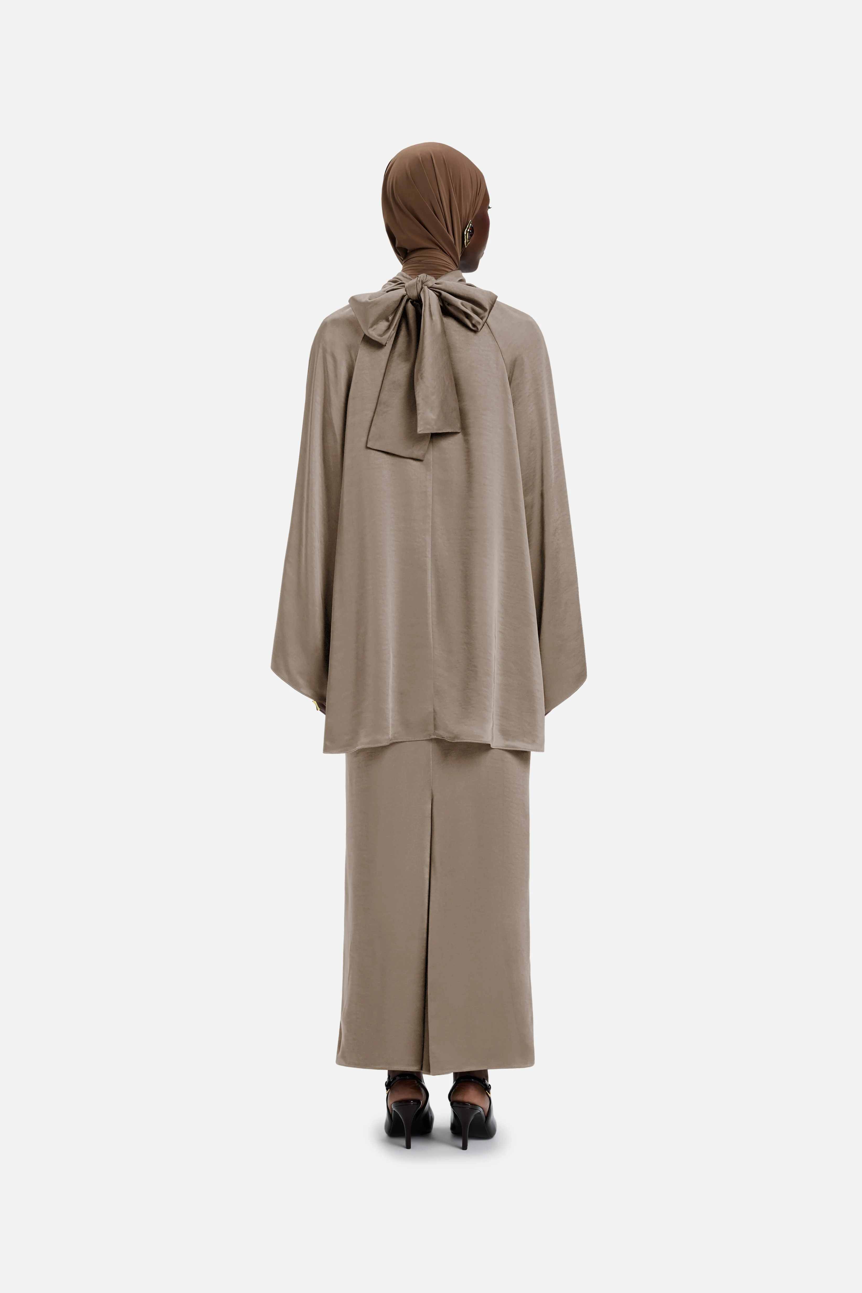 Volume Sleeve Blouse | Milky Cacao - Image 5