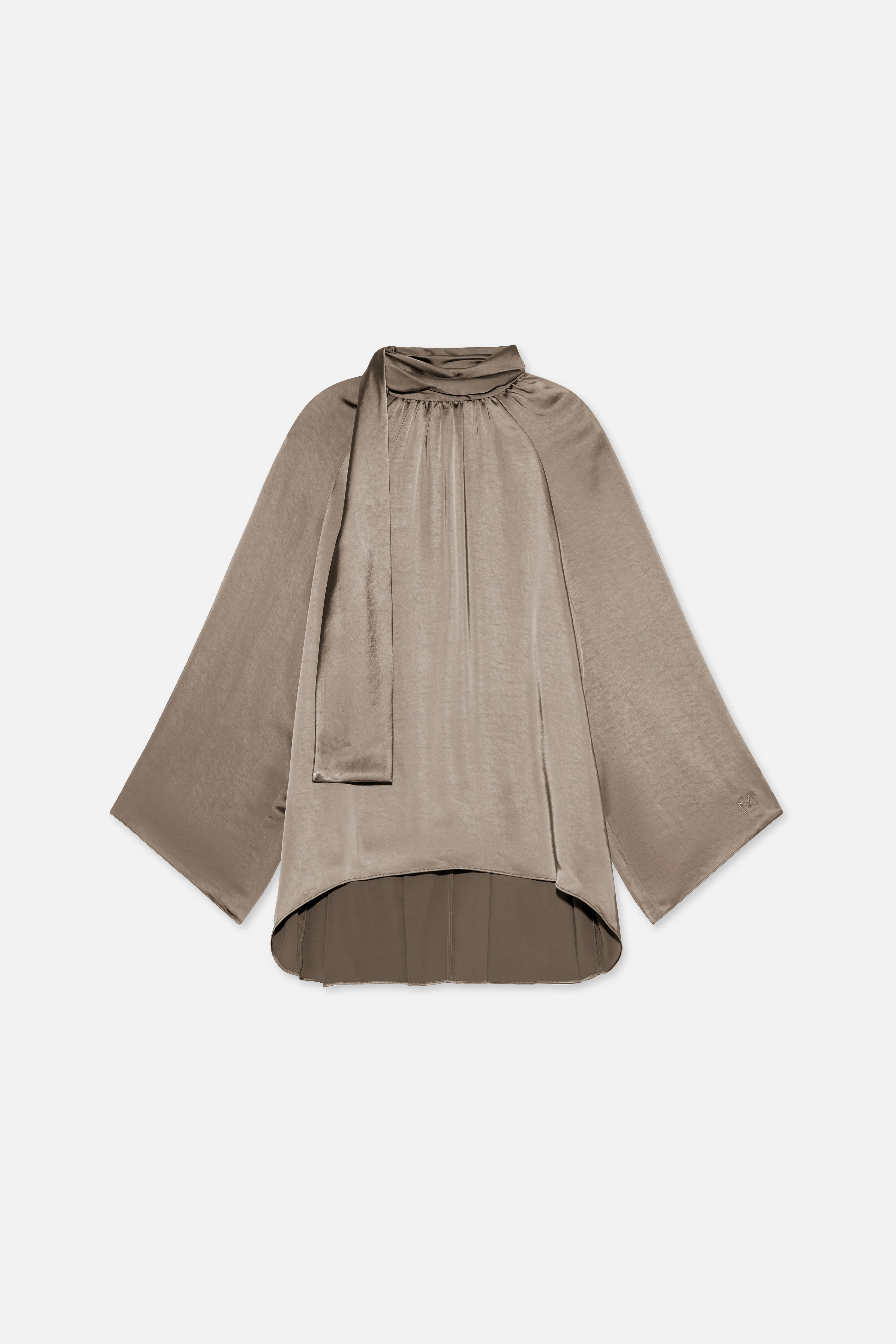 Volume Sleeve Blouse | Milky Cacao - Image 6