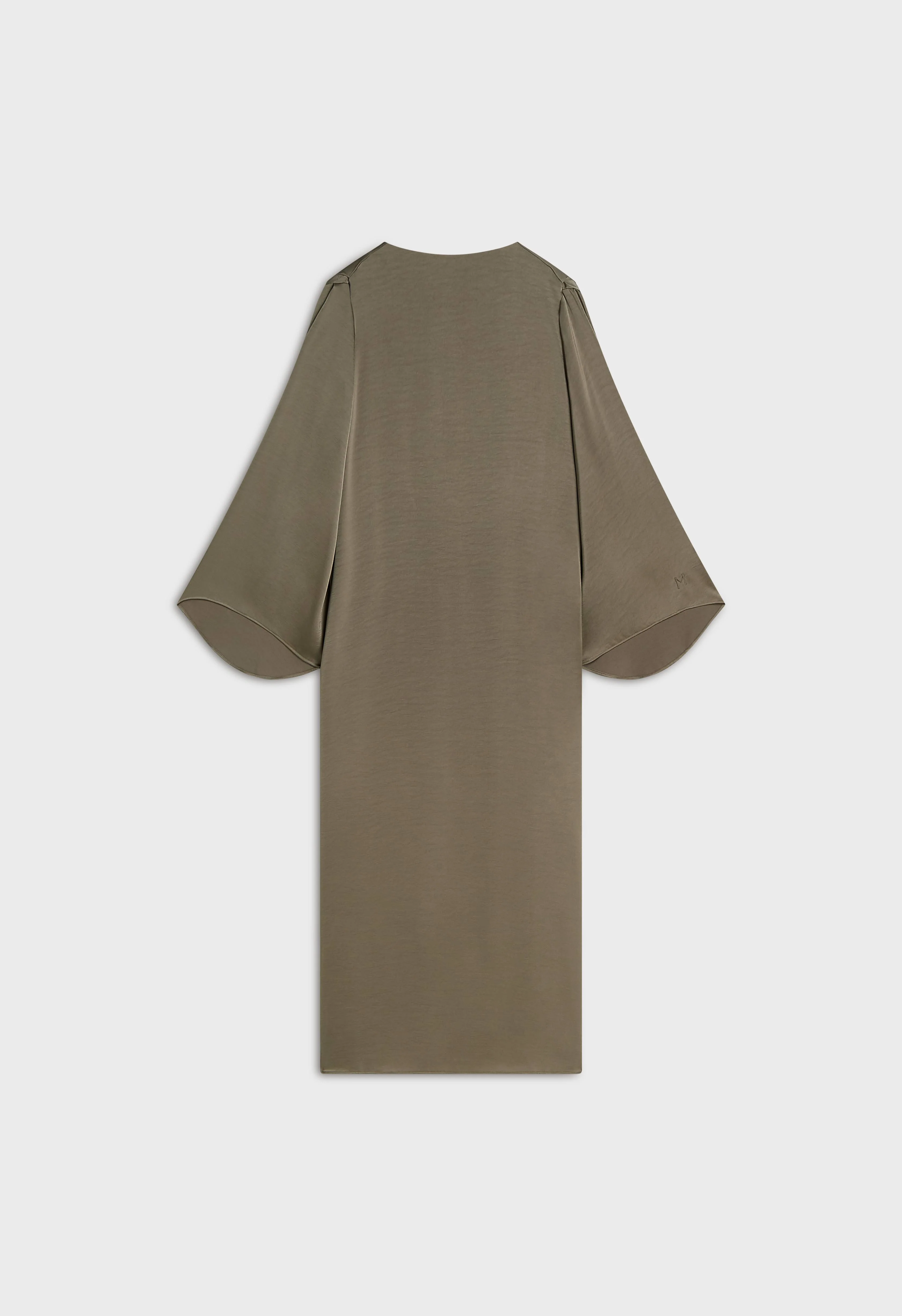 Volume Sleeve Dress | Desert Brown - Image 3