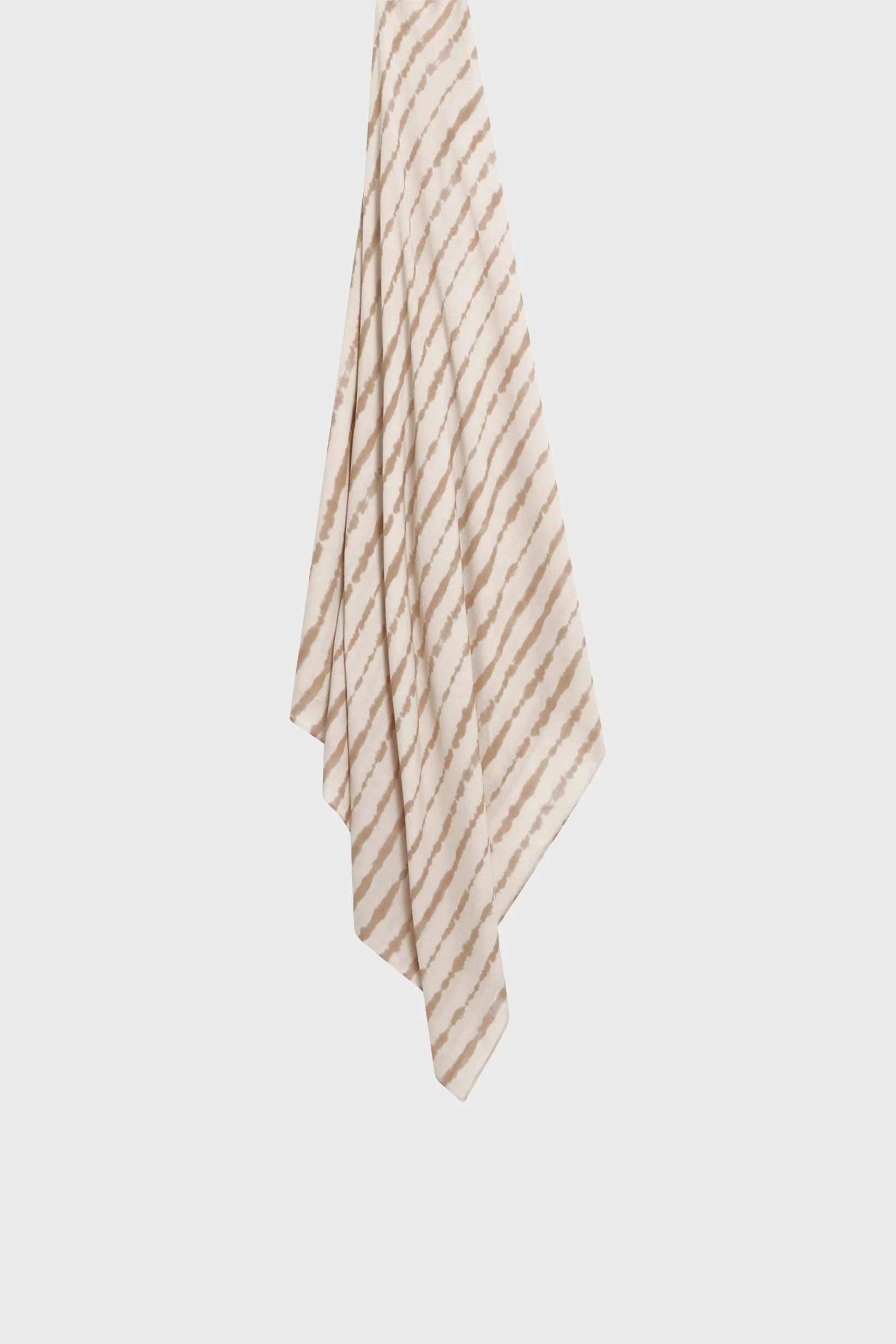 Weightless Woven Scarf | Beige Rose Shibori Print - Image 3