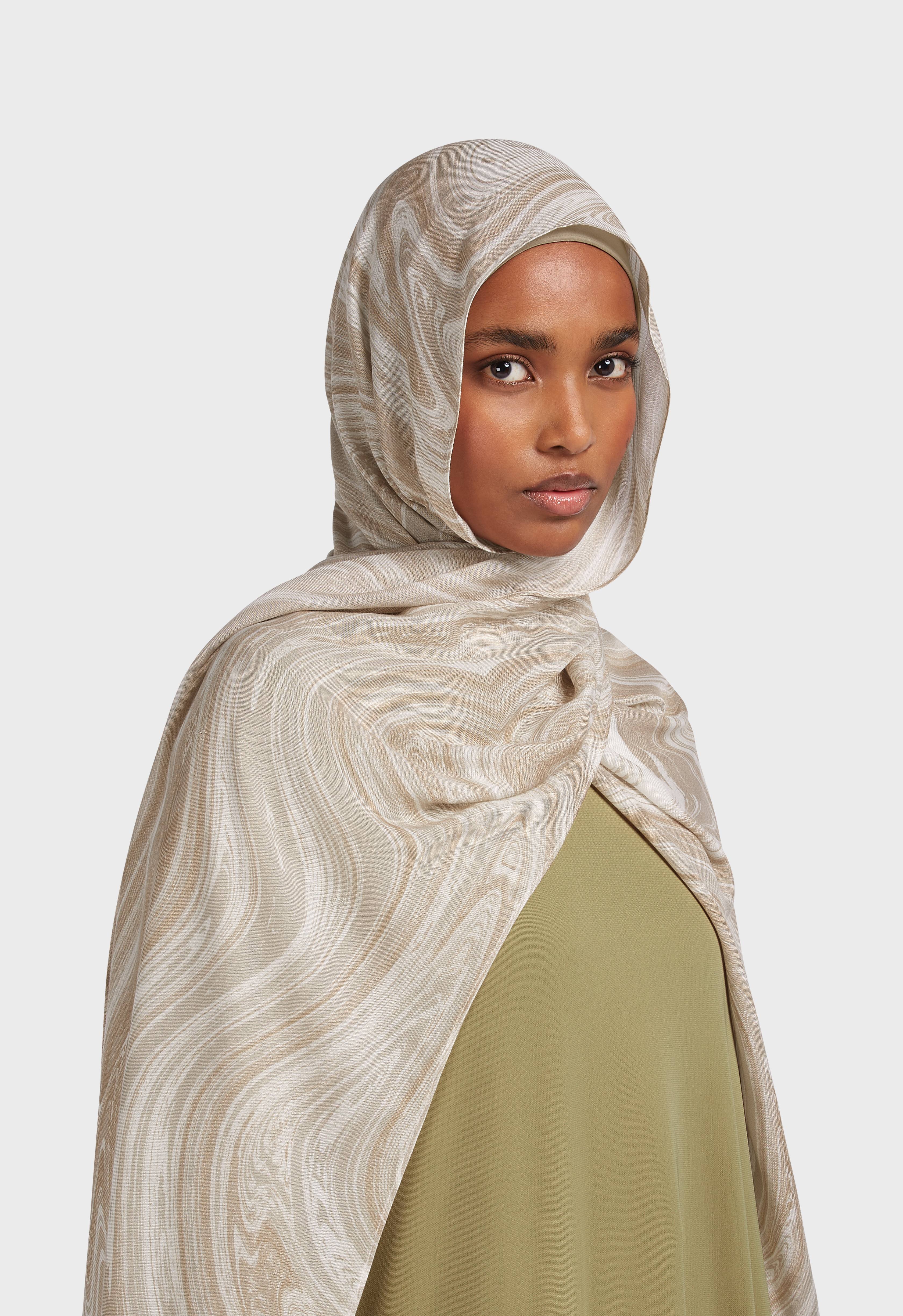 Weightless Woven Scarf | Organic Print Dark Pearl - Image 2