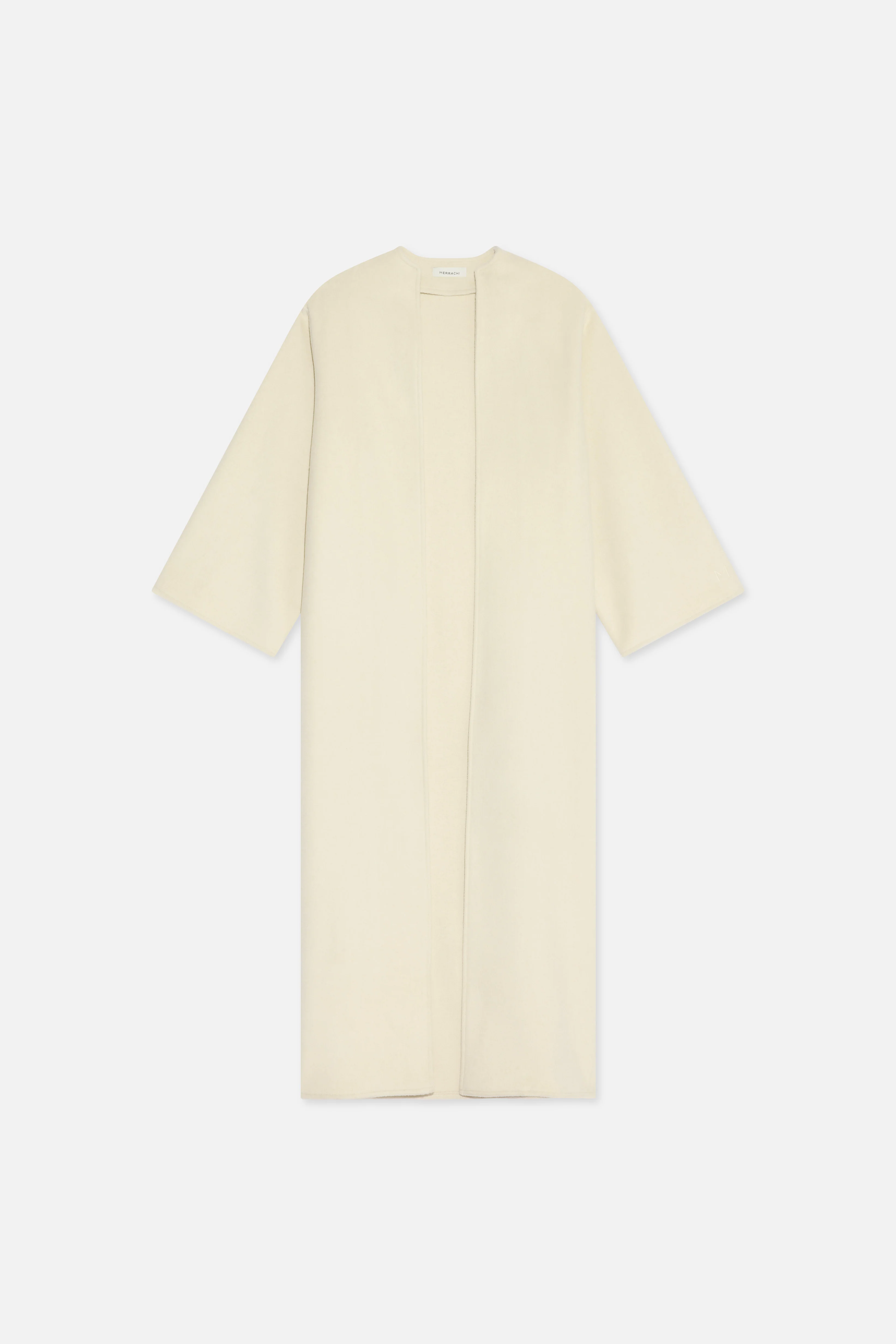 Wool Blend Abaya | Cloud White - Image 5