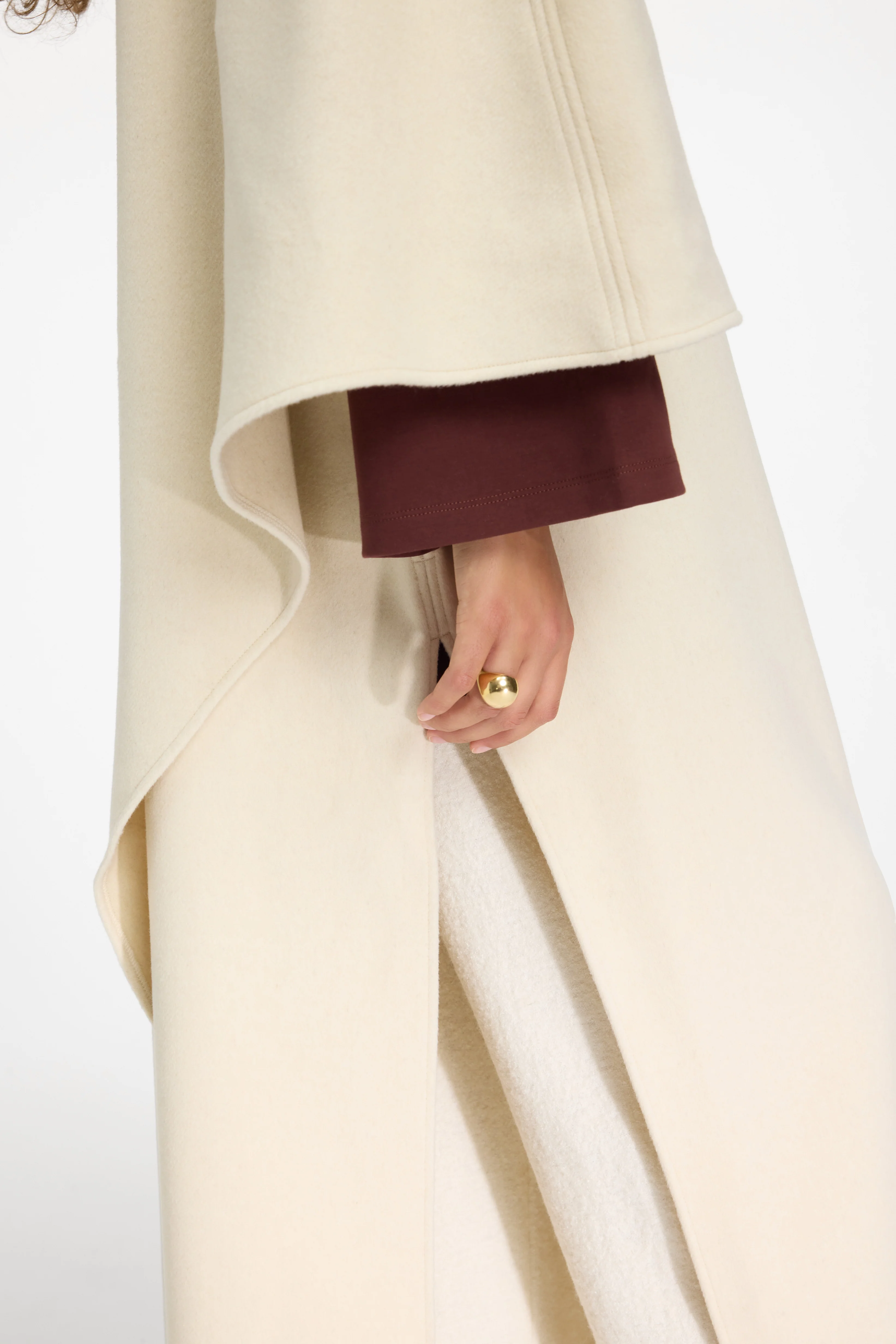 Wool Blend Dress | Cloud White - Image 3