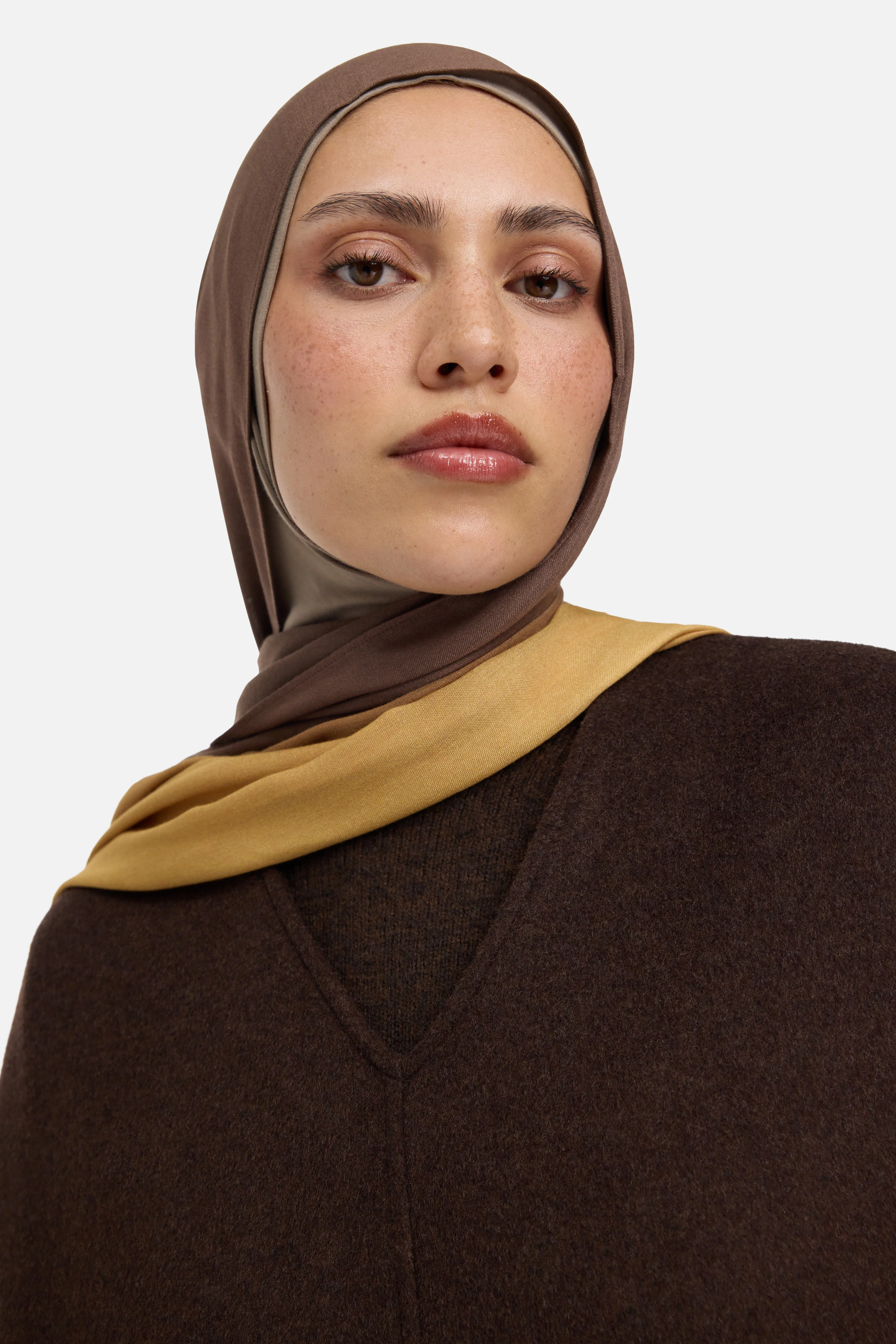 Wool Blend Dress | Dark Brown - Image 3