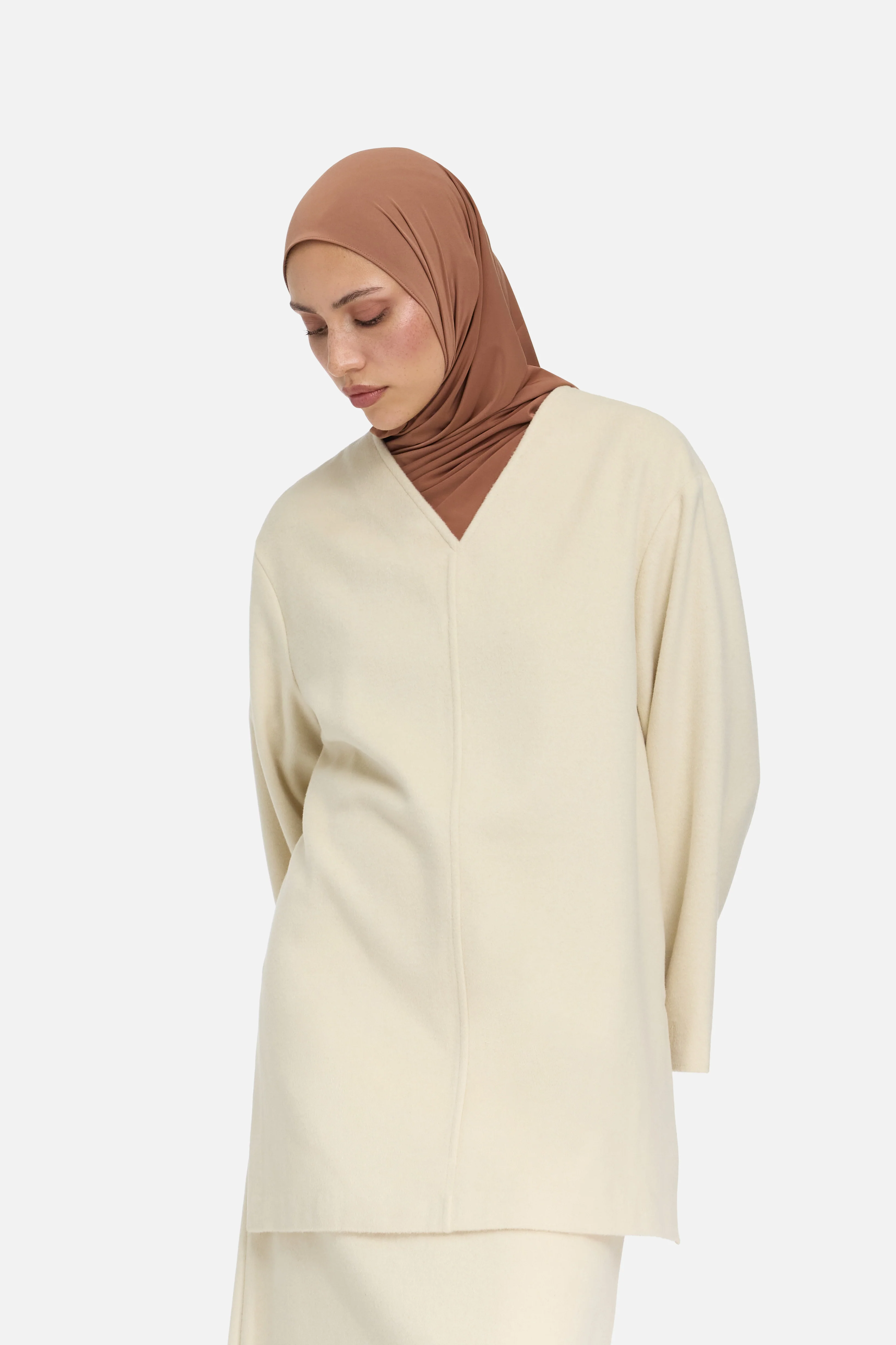 Wool Blend Sweater | Cloud White - Image 4