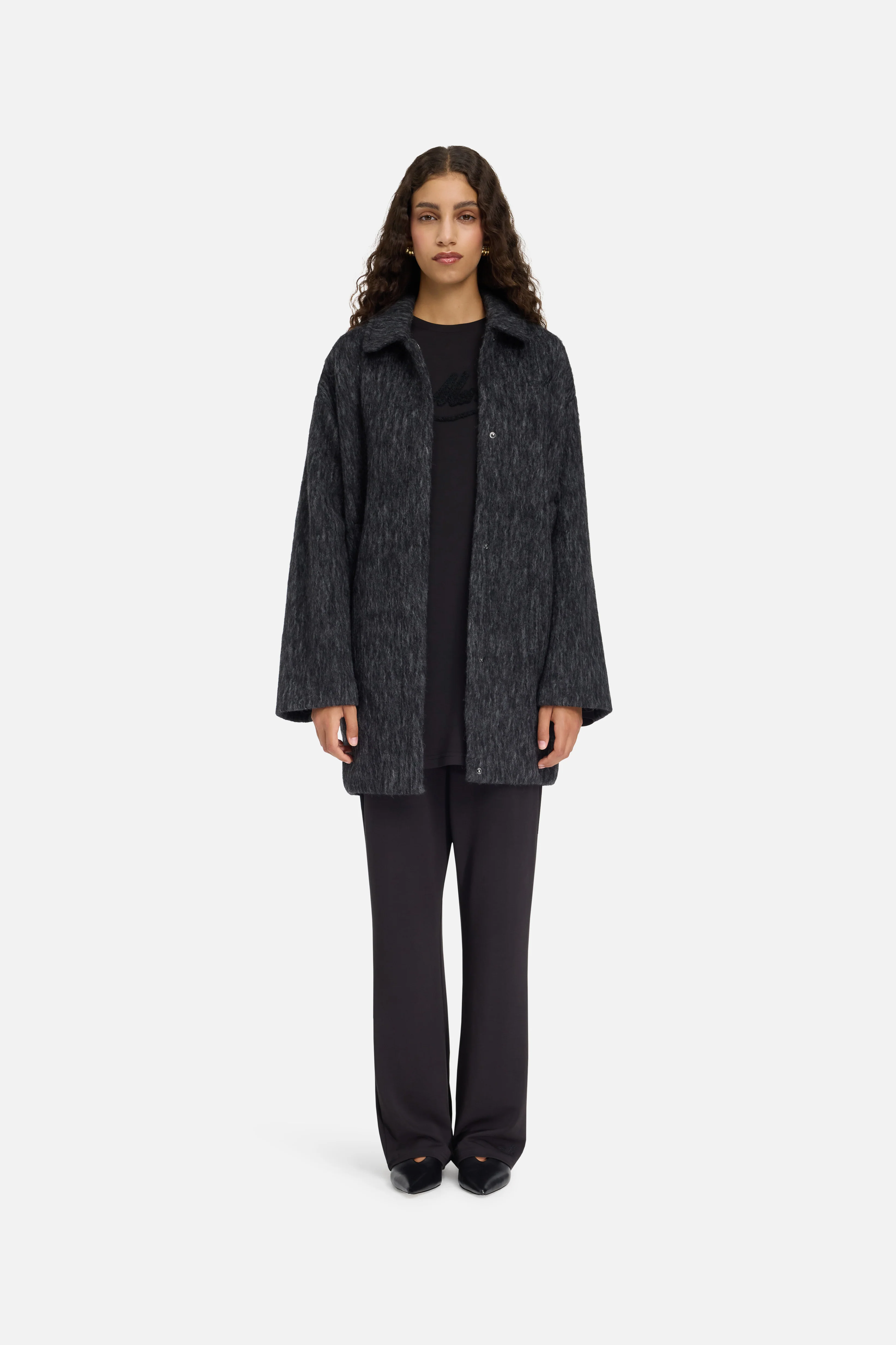 Wool Bomber | Black