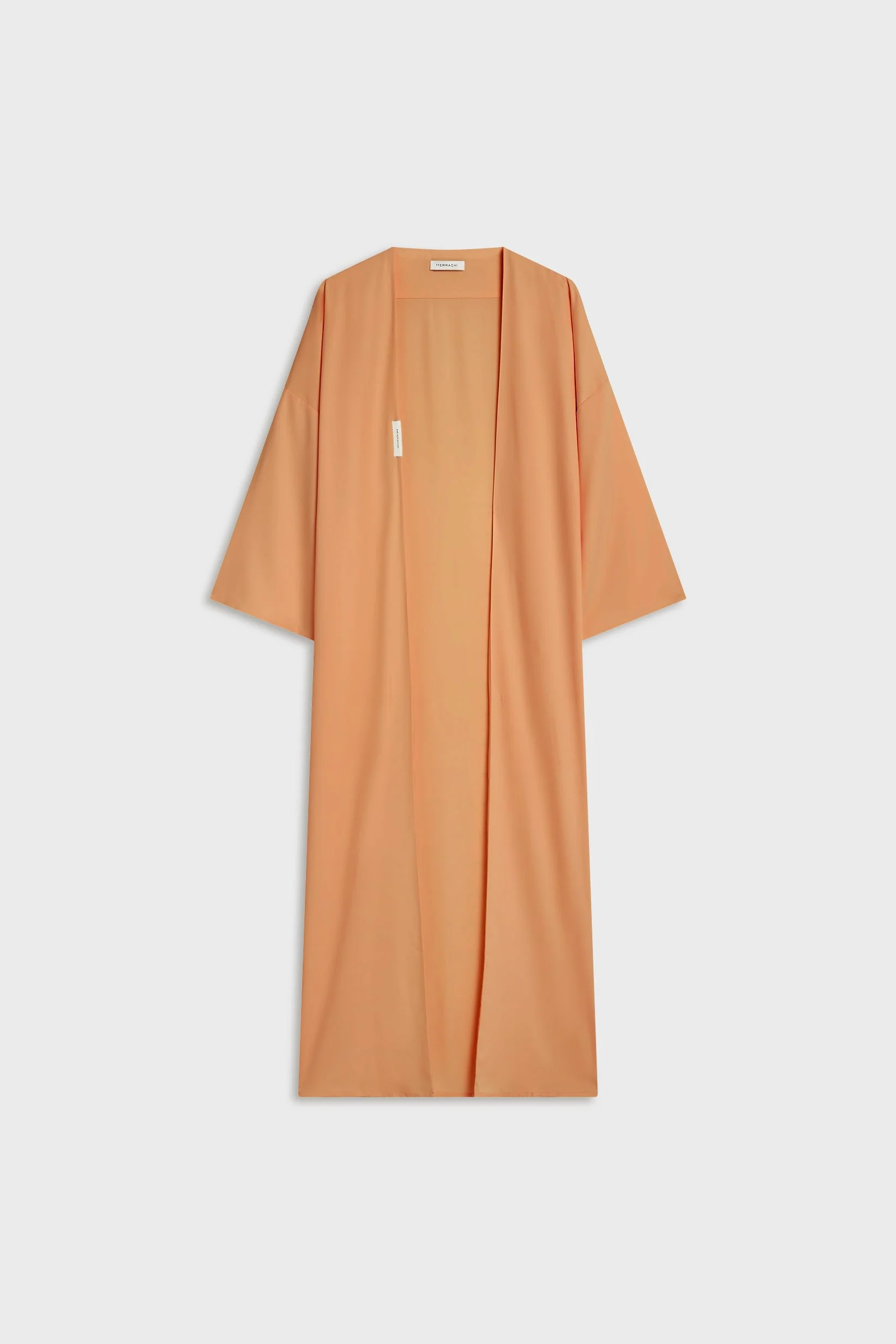 Woven Abaya Short | Pastel Orange - Image 4