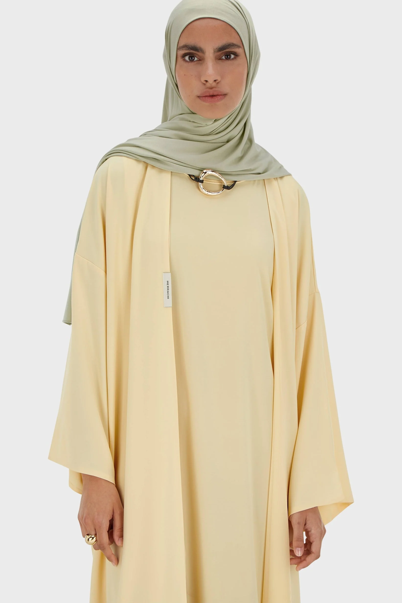 Woven Abaya Short | Sorbet - Image 3