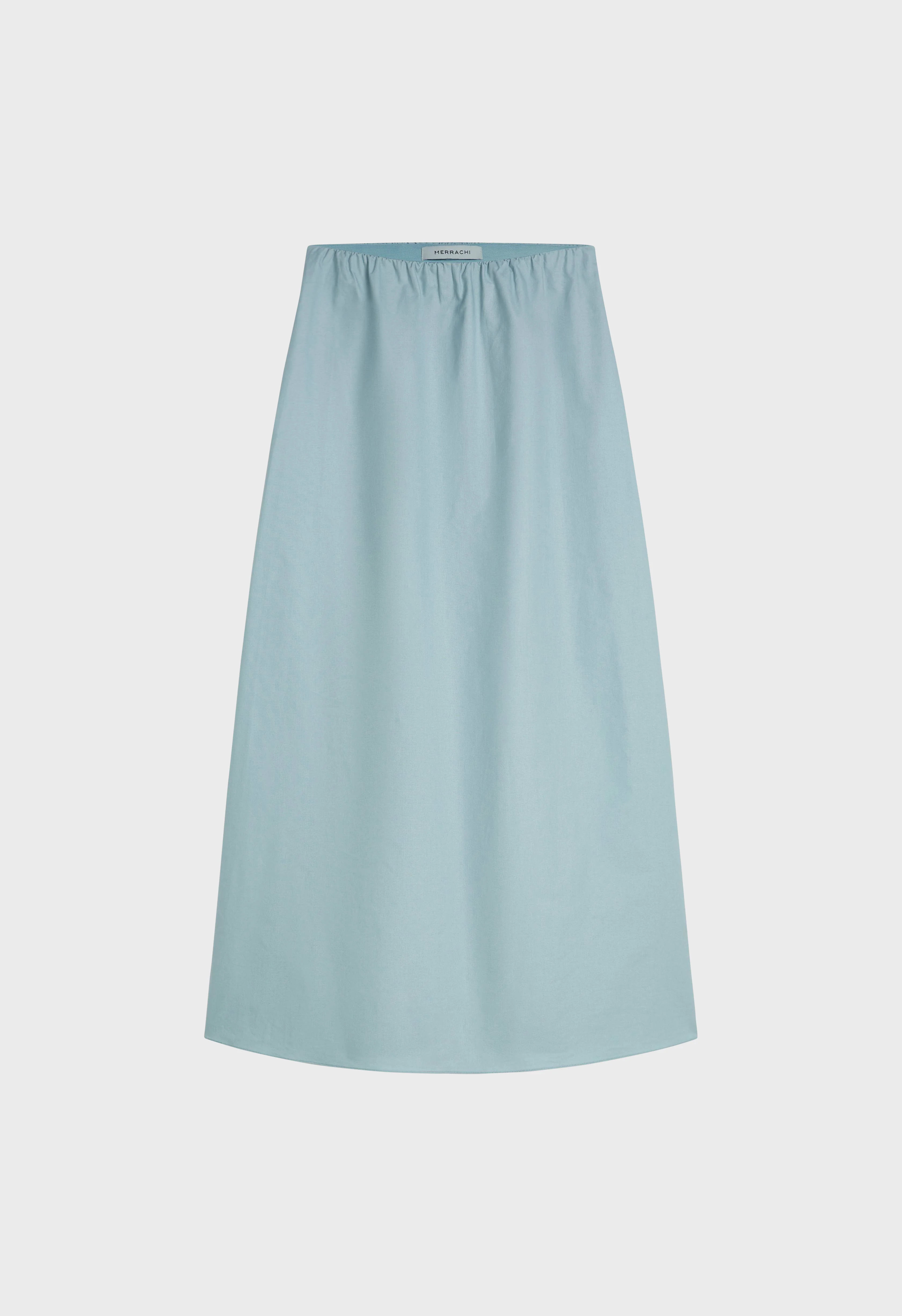 Woven Cotton Skirt | Misty Blue - Image 3