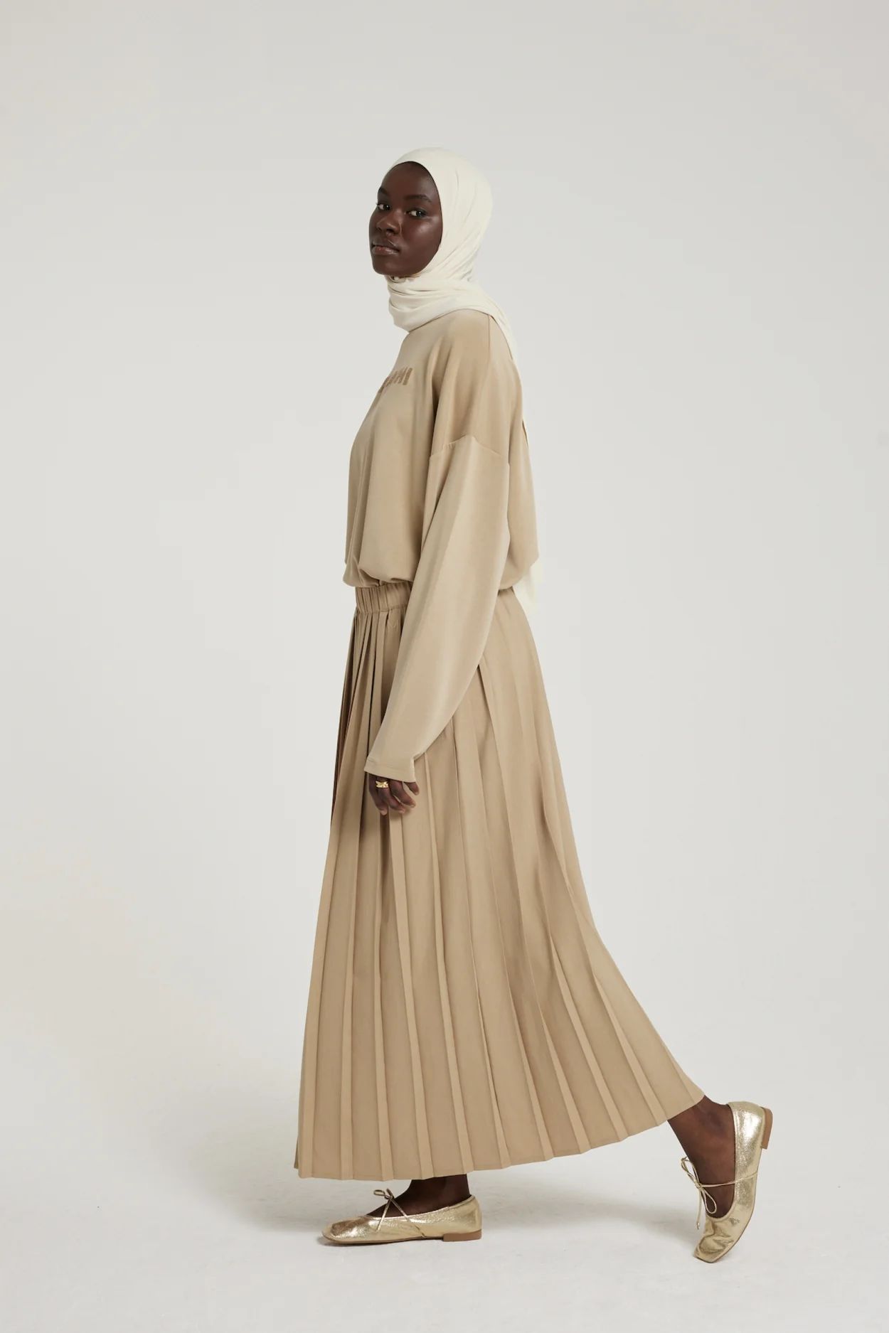 Woven Skirt | Almond - Image 2