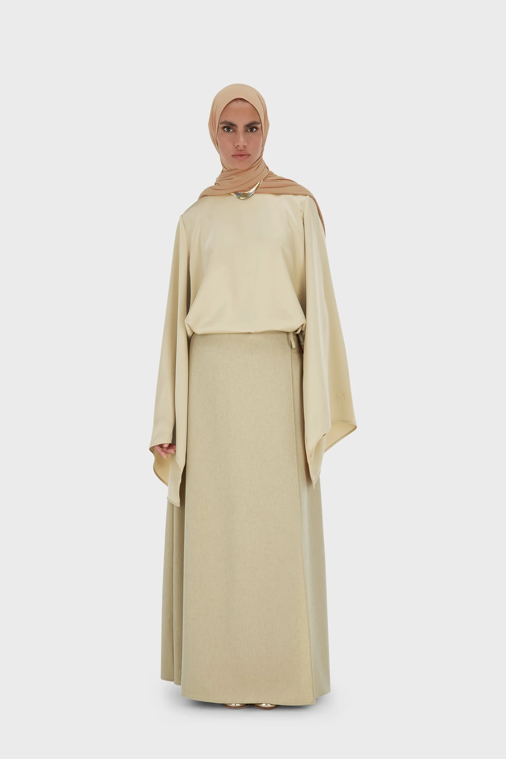Wrap Skirt | Warm Khaki