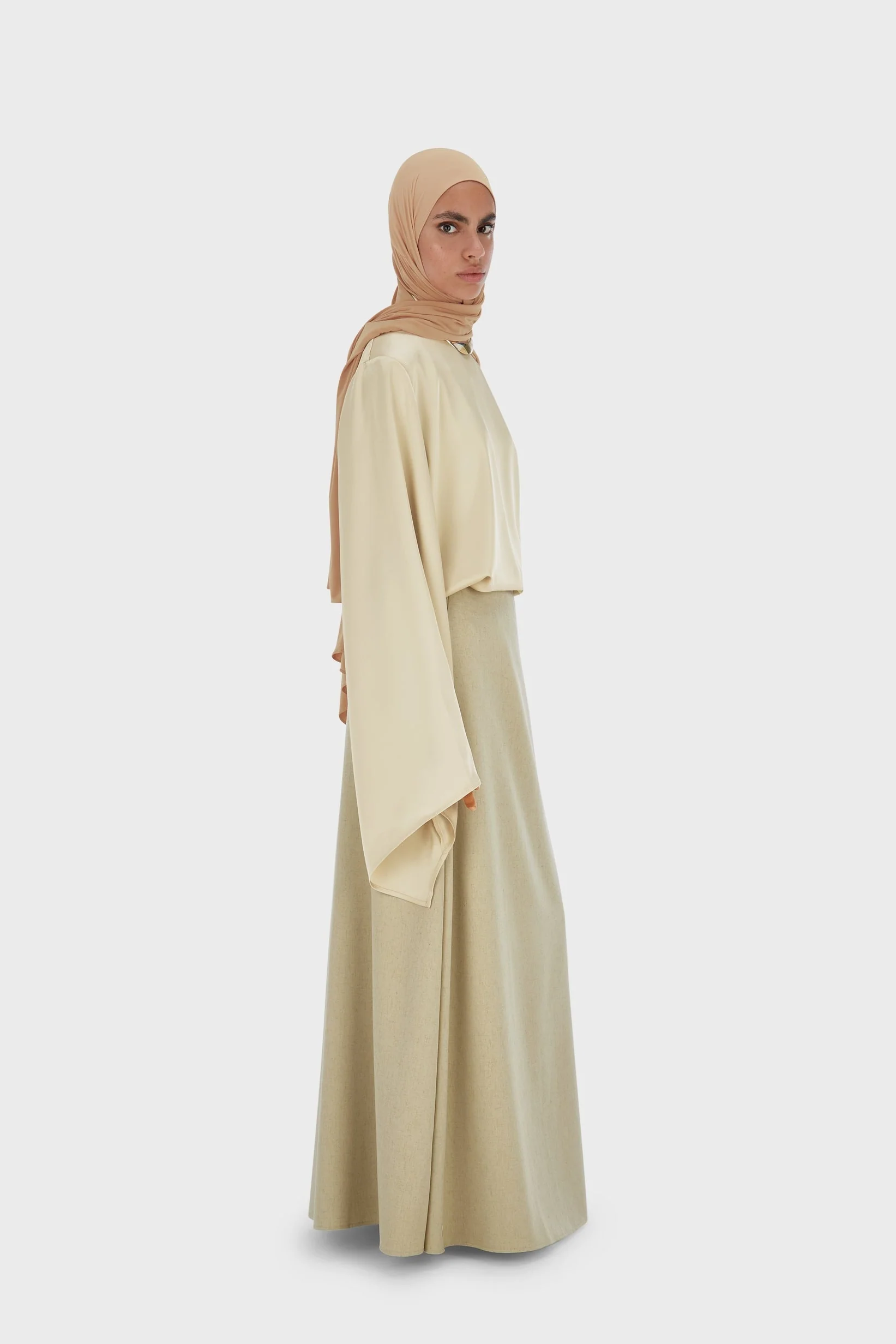 Wrap Skirt | Warm Khaki - Image 2