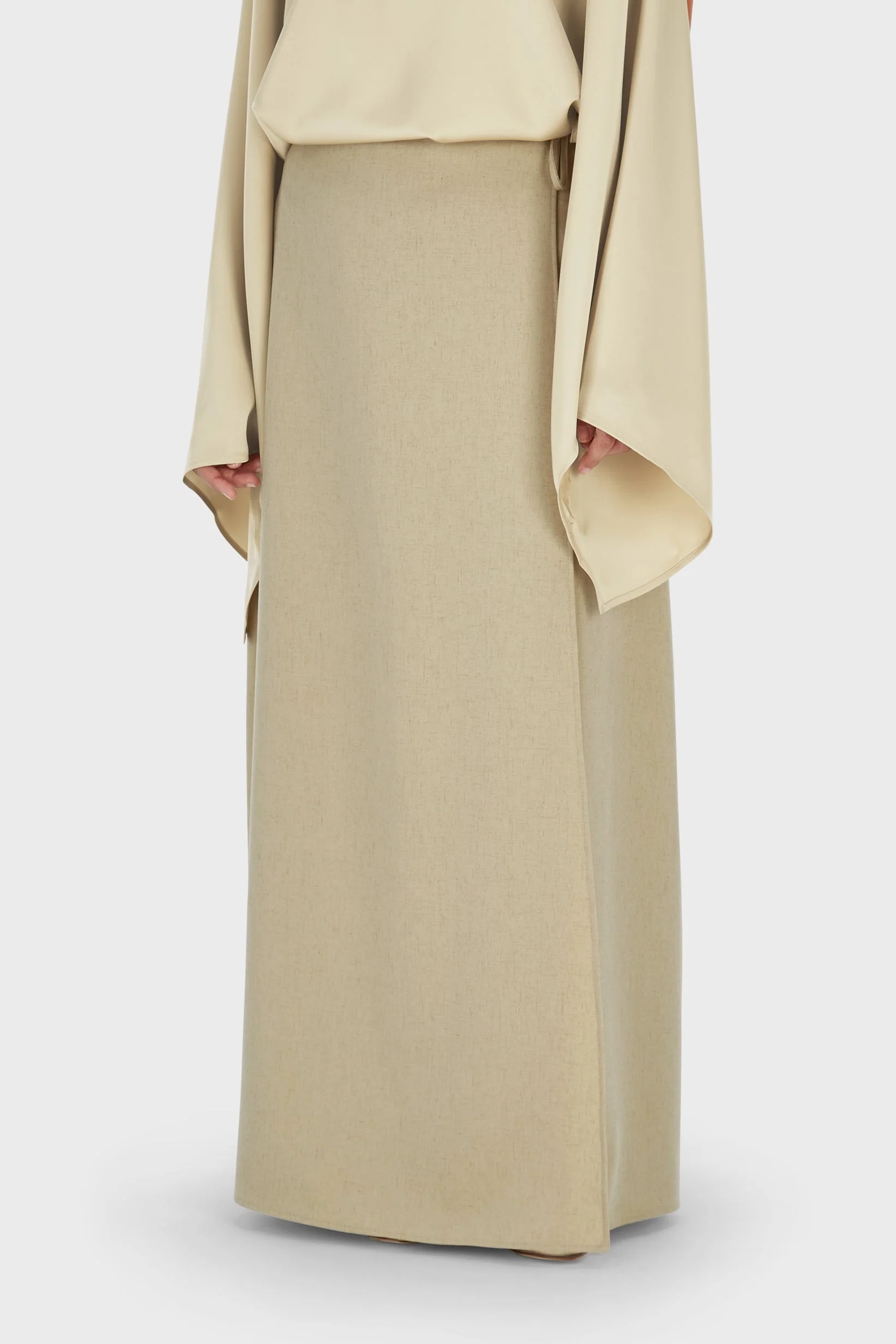 Wrap Skirt | Warm Khaki - Image 3